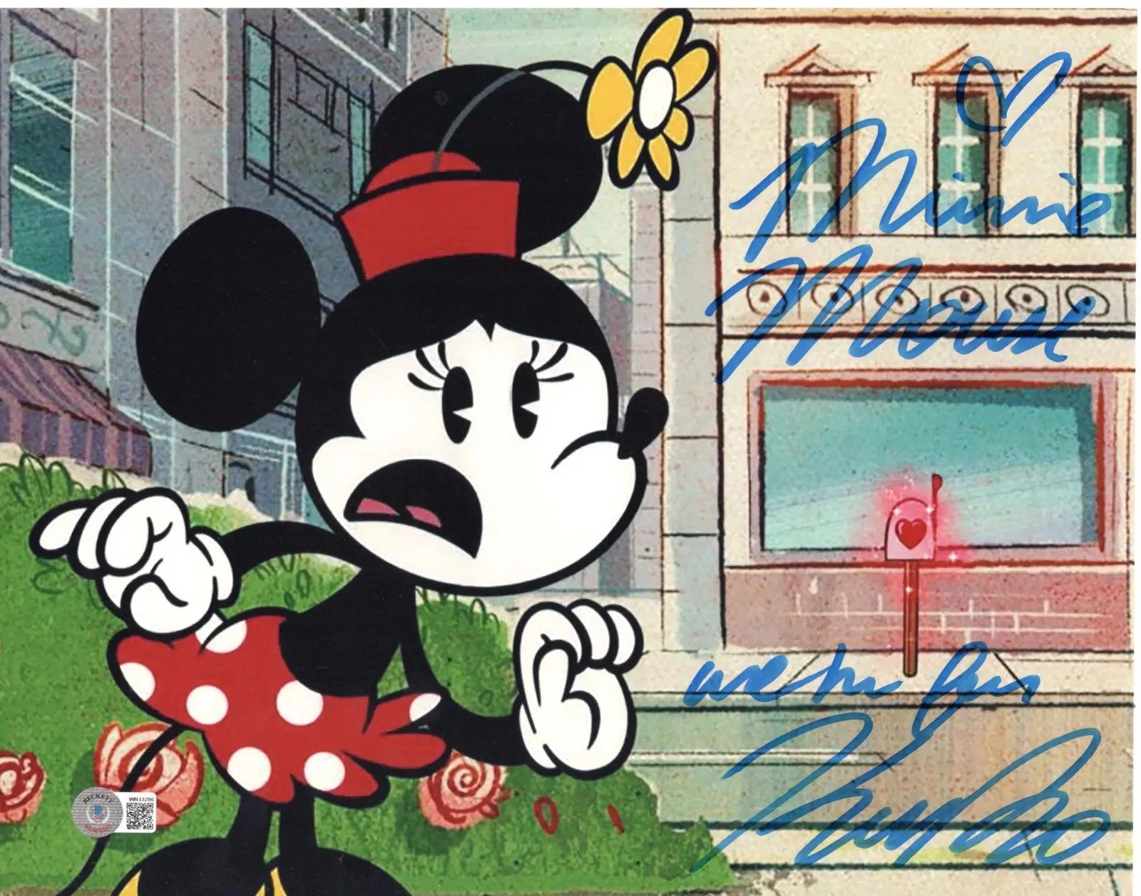 Kaitlyn Robrock — Kaitlyn Robrock signed 11x14 Photo Disney Minnie Mouse Beckett Authentication