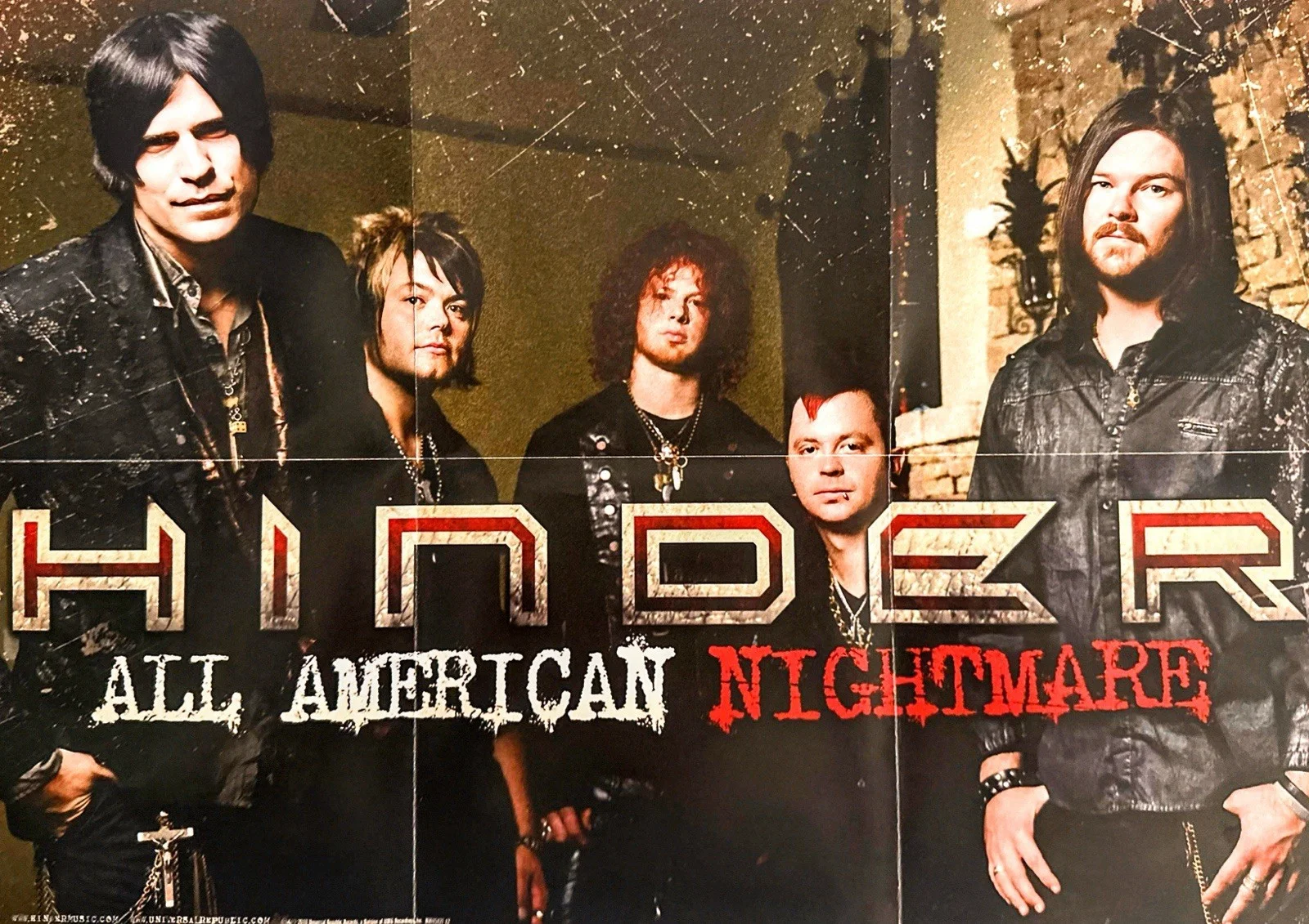 HINDER!Deluxe,edition FAN PACK! Authentic Band Signatures CD,Flask, guitar Pick, image 4