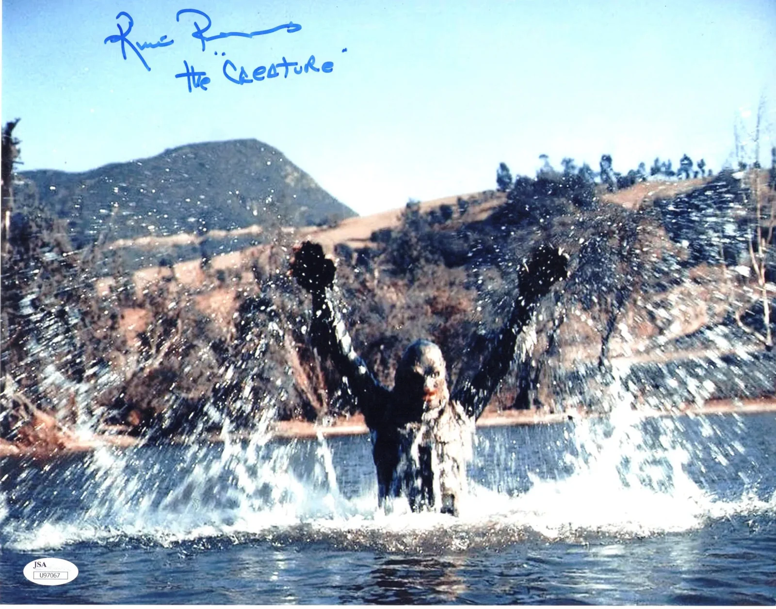Ricou Browning — Ricou Browning signed 11x14 Photo The Gill Man Creature from Black Lagoon JSA