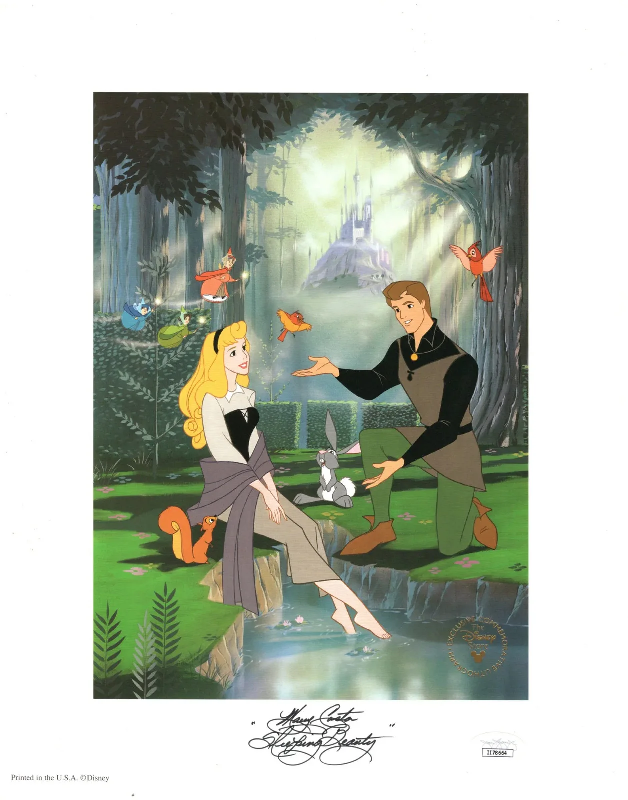 Mary Costa — Mary Costa signed 11x14 Exclusive Commemorative Lithograph Sleeping Beauty JSA
