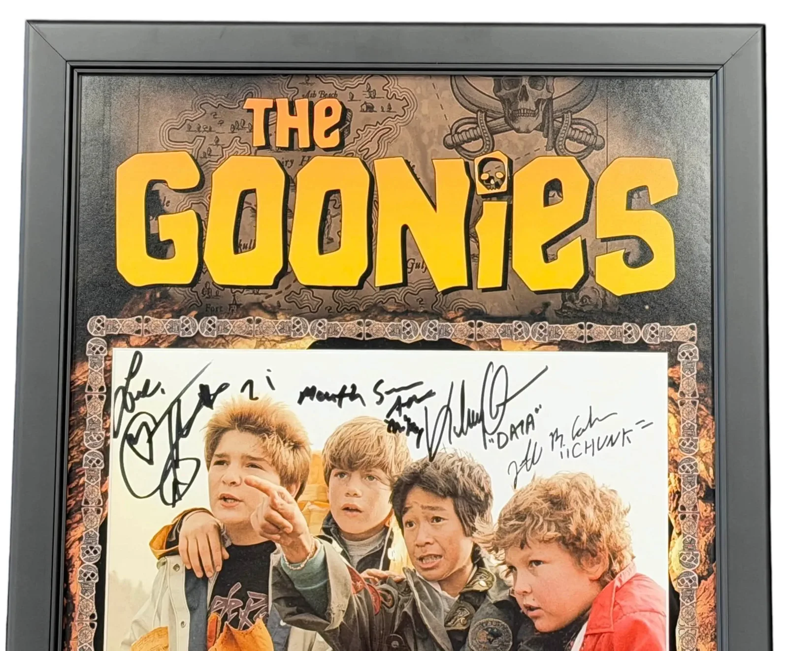 Jeff Cohen, Corey Feldman, Sean Astin, Jonathan Ke Quan Cast X4 — Jeff Cohen, Corey Feldman, Sean Astin, & Jonathan Ke Quan JSA Authentication, image 2