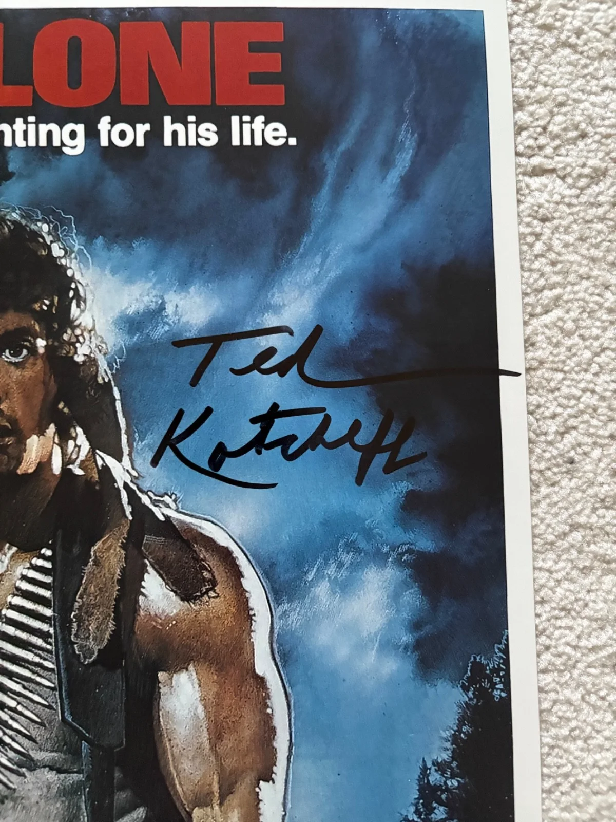 Ted Kotcheff — Ted Kotcheff signed photo 12X18 JSA COA proof autographed Rambo, image 2