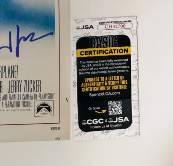 DAVID ZUCKER — DAVID ZUCKER Authentic Hand-signed "AIRPLANE! ~ Director" 12x18 Photo (JSA COA), изображение 2