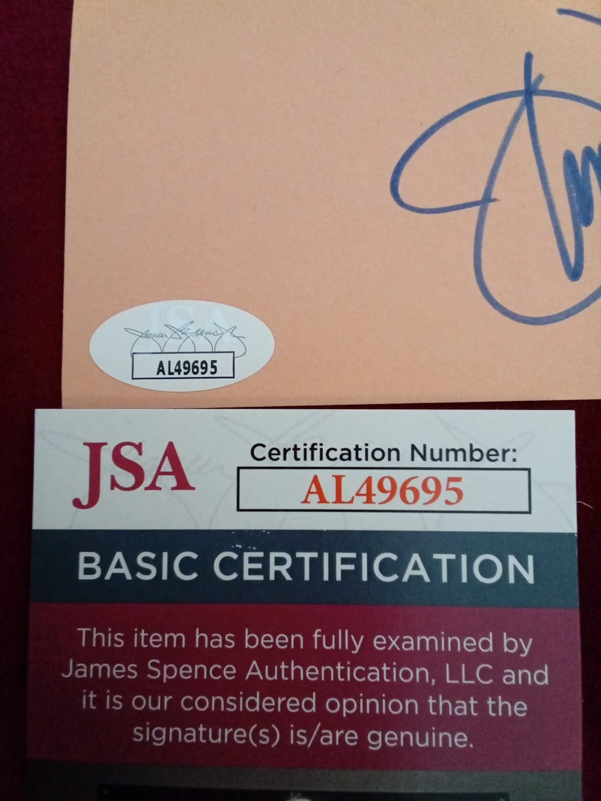 James Darren Signed 3×5 Index Card JSA Certified Autograph -#, image 4