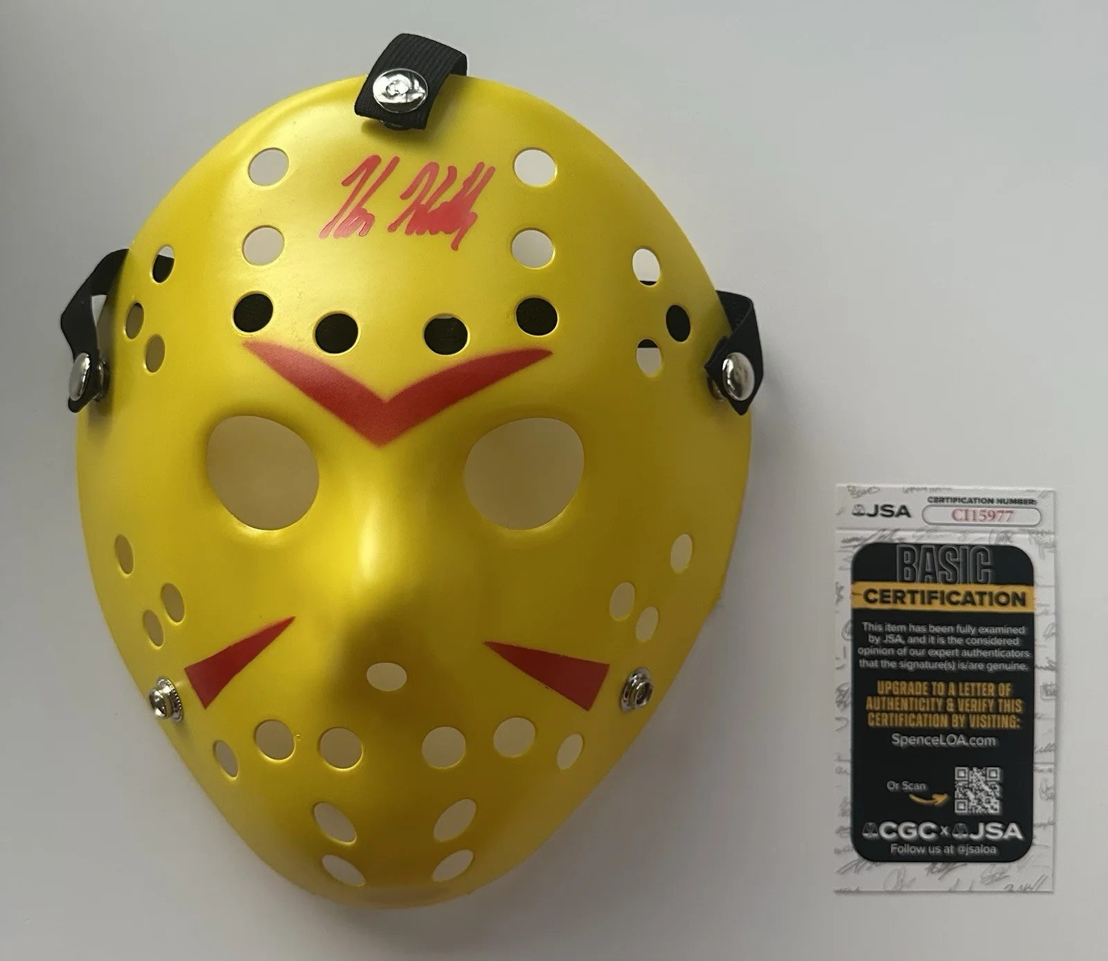 KANE HODDER SIGNED JASON HOCKEY MASK FRIDAY THE 13TH JSA AUTHENTICATED, image 2
