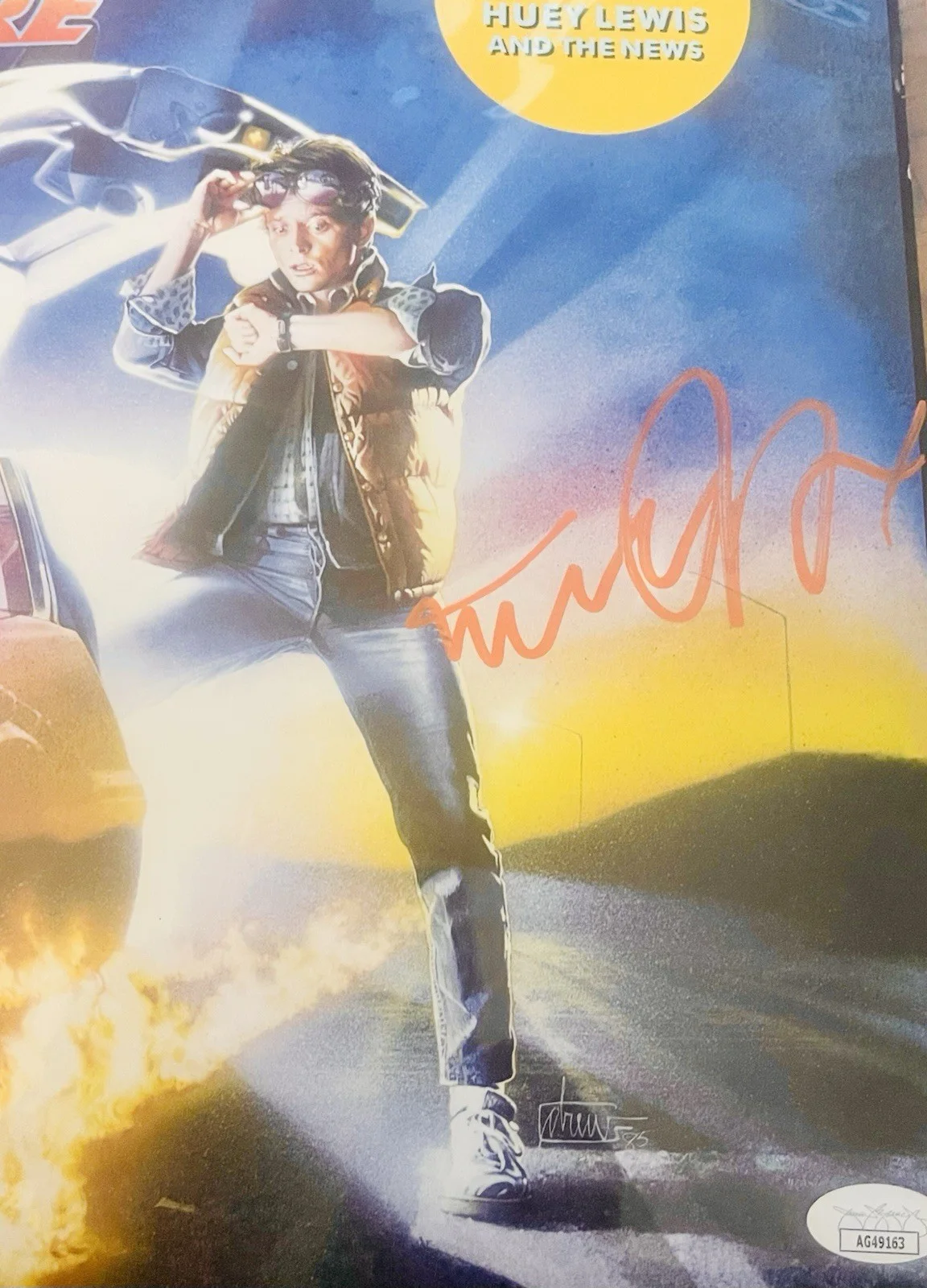 Michael J Fox — MICHAEL J FOX SIGNED BACK TO THE FUTURE SOUNDTRACK RECORD ALBUM W/ JSA CERT, изображение 2