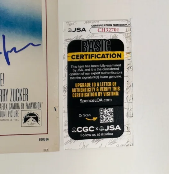 DAVID ZUCKER — DAVID ZUCKER Authentic Hand-signed "AIRPLANE! ~ Director" 12x18 Photo (JSA COA), изображение 2