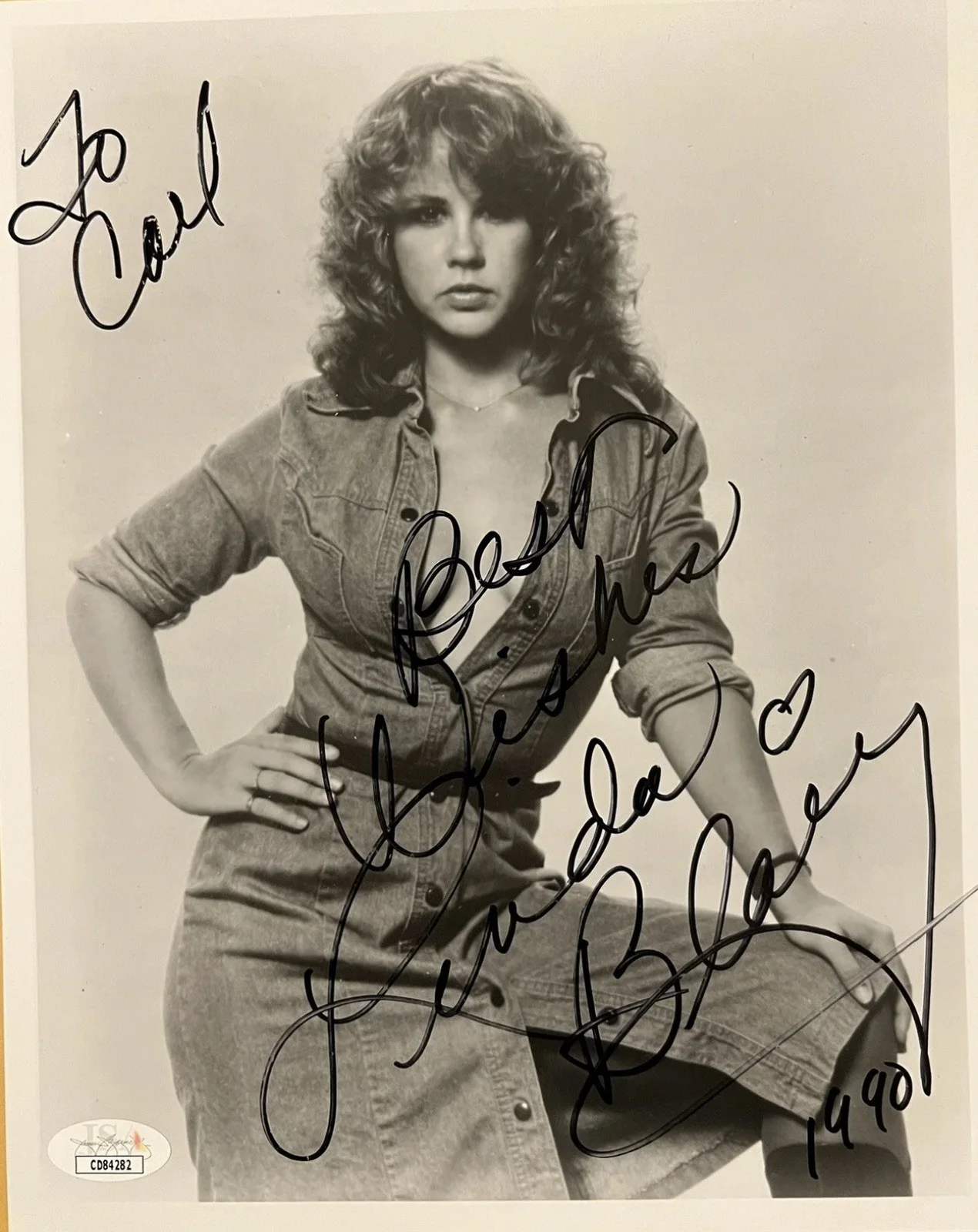Linda Blair Signed Photo JSA COA The Exorcist Autograph, изображение 2