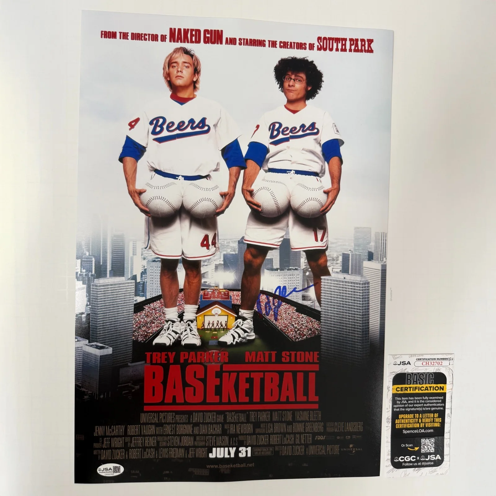 DAVID ZUCKER — DAVID ZUCKER Authentic Hand-signed "BASKETBALL ~ Director" 12x18 Photo (JSA COA)