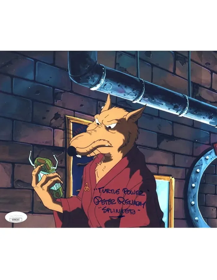Peter Renaday — Peter Renaday signed 8x10 Photo Master Splinter Teenage JSA Authentication