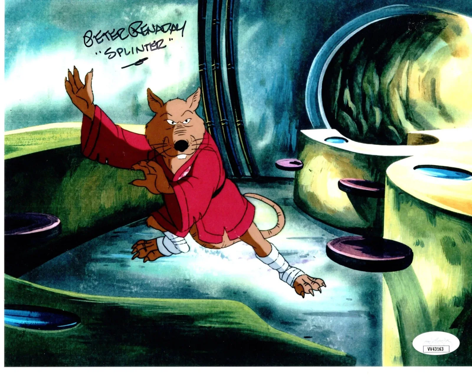 Peter Renaday — Peter Renaday signed 8x10 Photo Master Splinter Teenage JSA Authentication