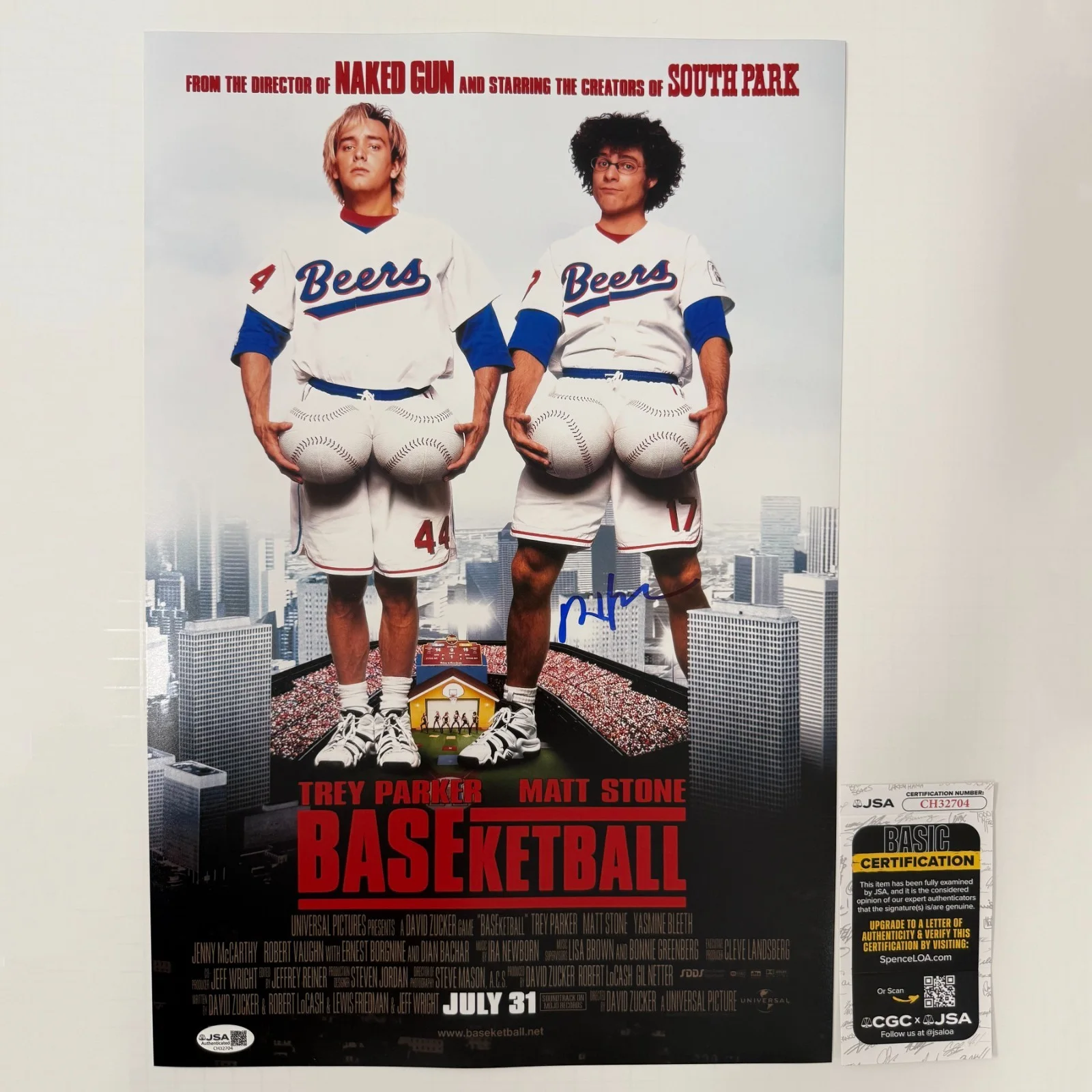 DAVID ZUCKER — DAVID ZUCKER Authentic Hand-signed "BASKETBALL ~ Director" 12x18 Photo (JSA COA)