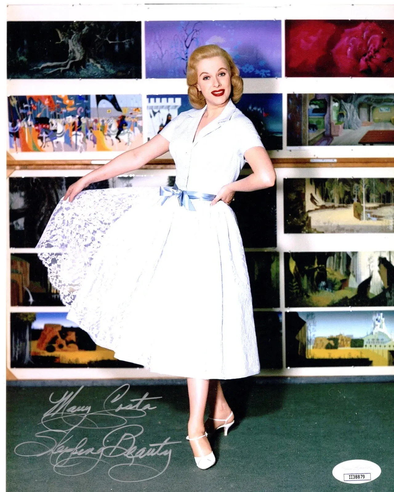 Mary Costa — Mary Costa signed 8x10 Photo Princess Aurora Sleeping Beauty JSA Authentication