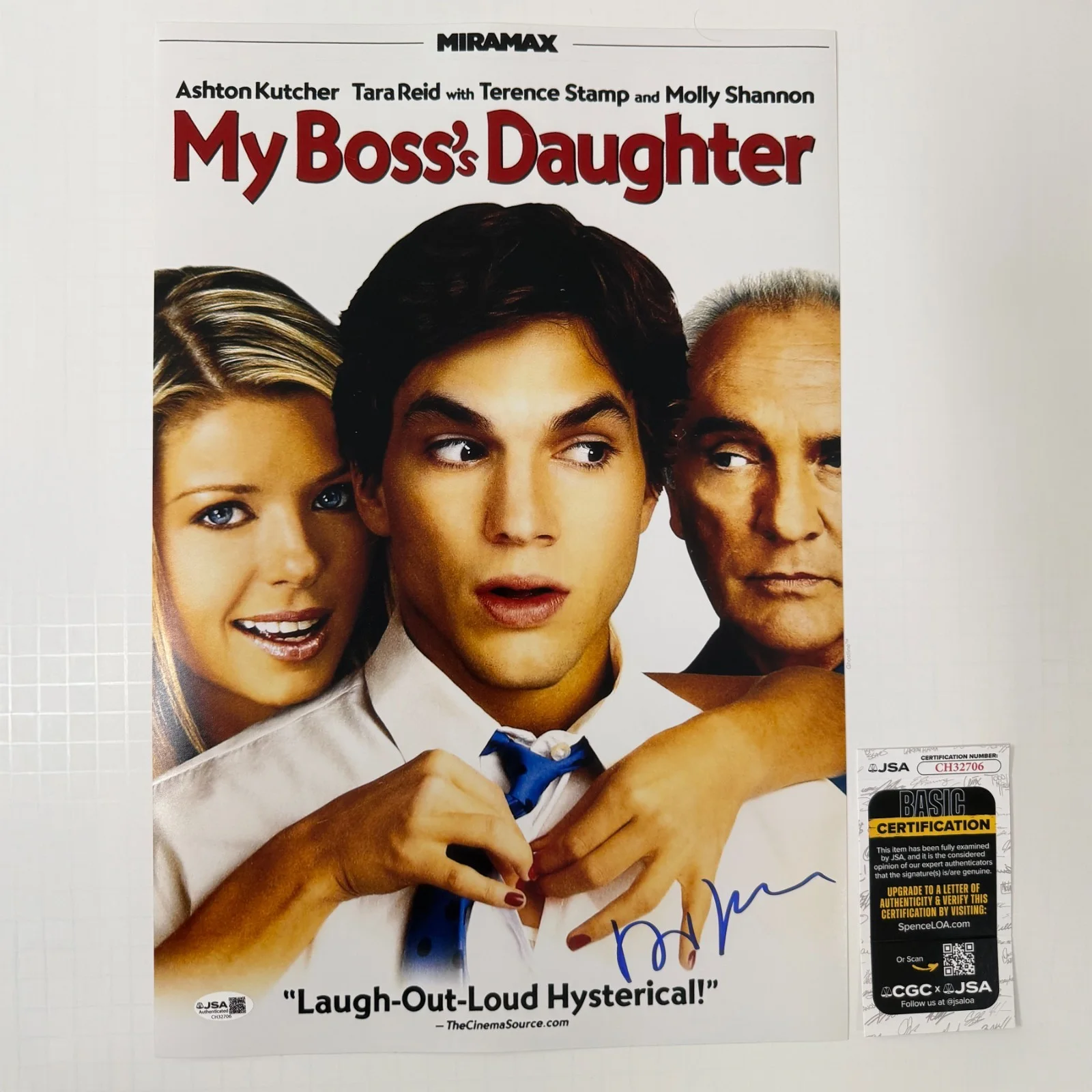 DAVID ZUCKER — DAVID ZUCKER Authentic Hand-signed "MY BOSS's DAUGHTER" 12x18 Photo (JSA COA)