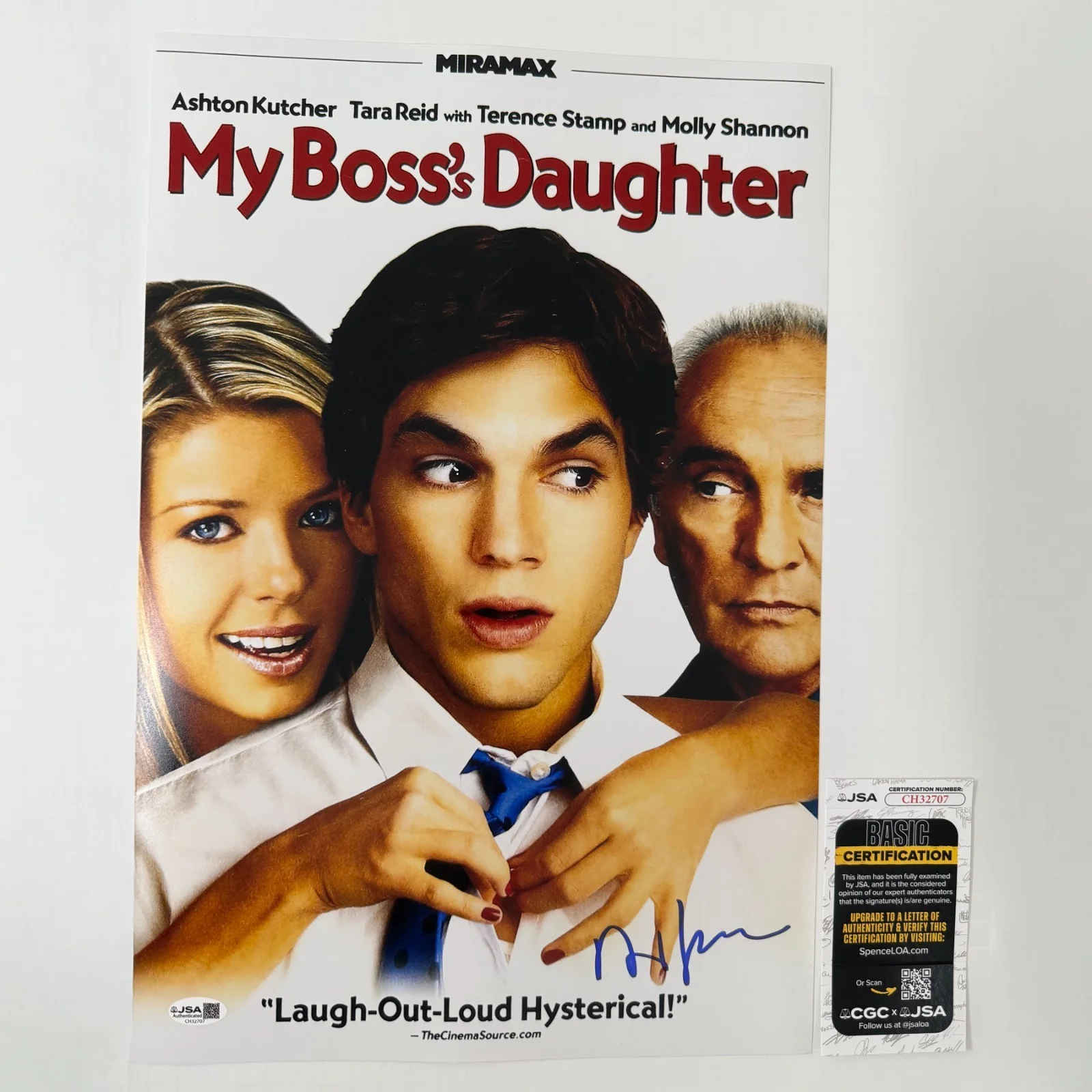 DAVID ZUCKER — DAVID ZUCKER Authentic Hand-signed "MY BOSS's DAUGHTER" 12x18 Photo (JSA COA)