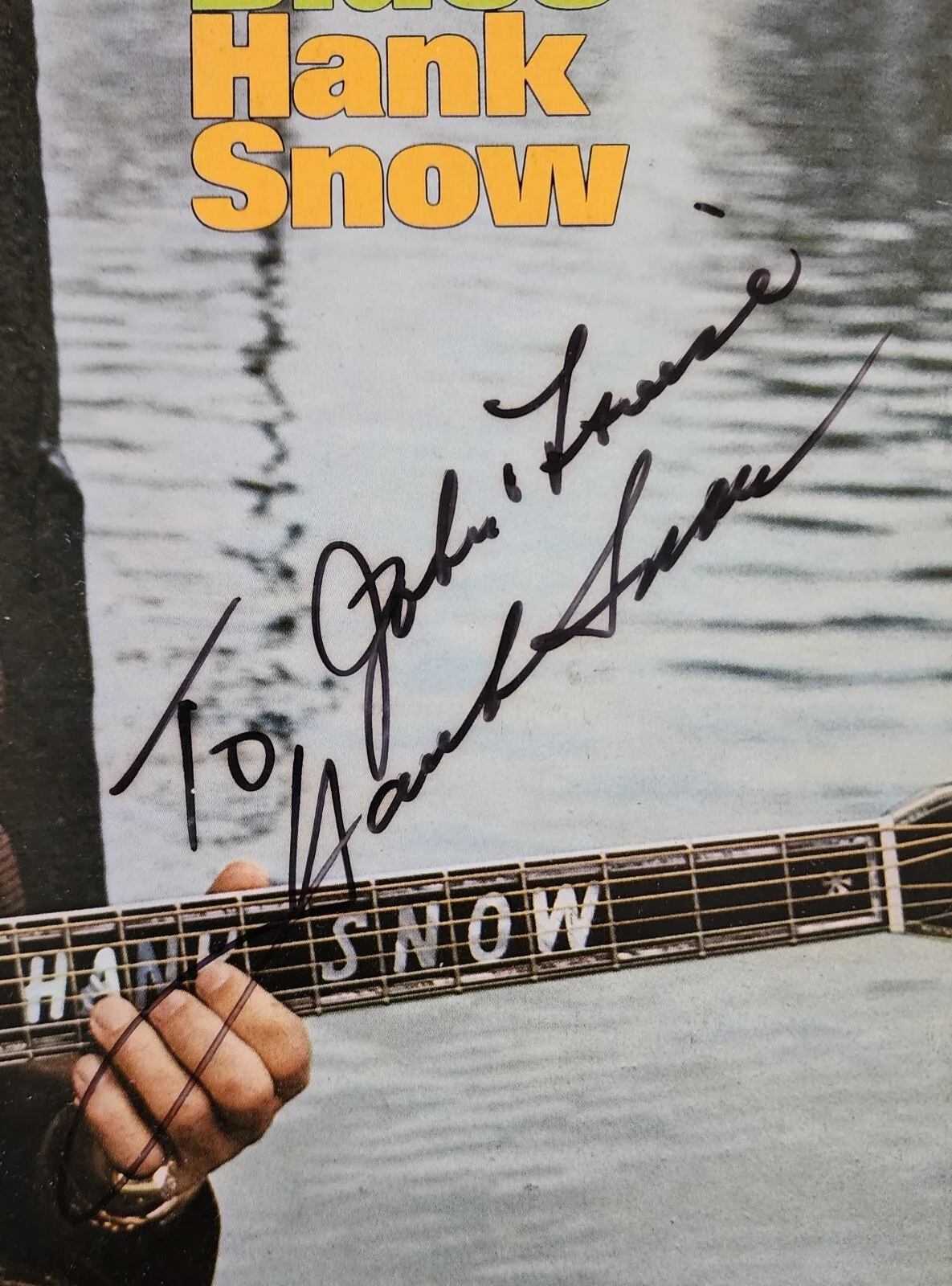 Hank Snow Signed Cure For The Blues Vinyl Record LP Country Folk LEGEND RAD, изображение 2