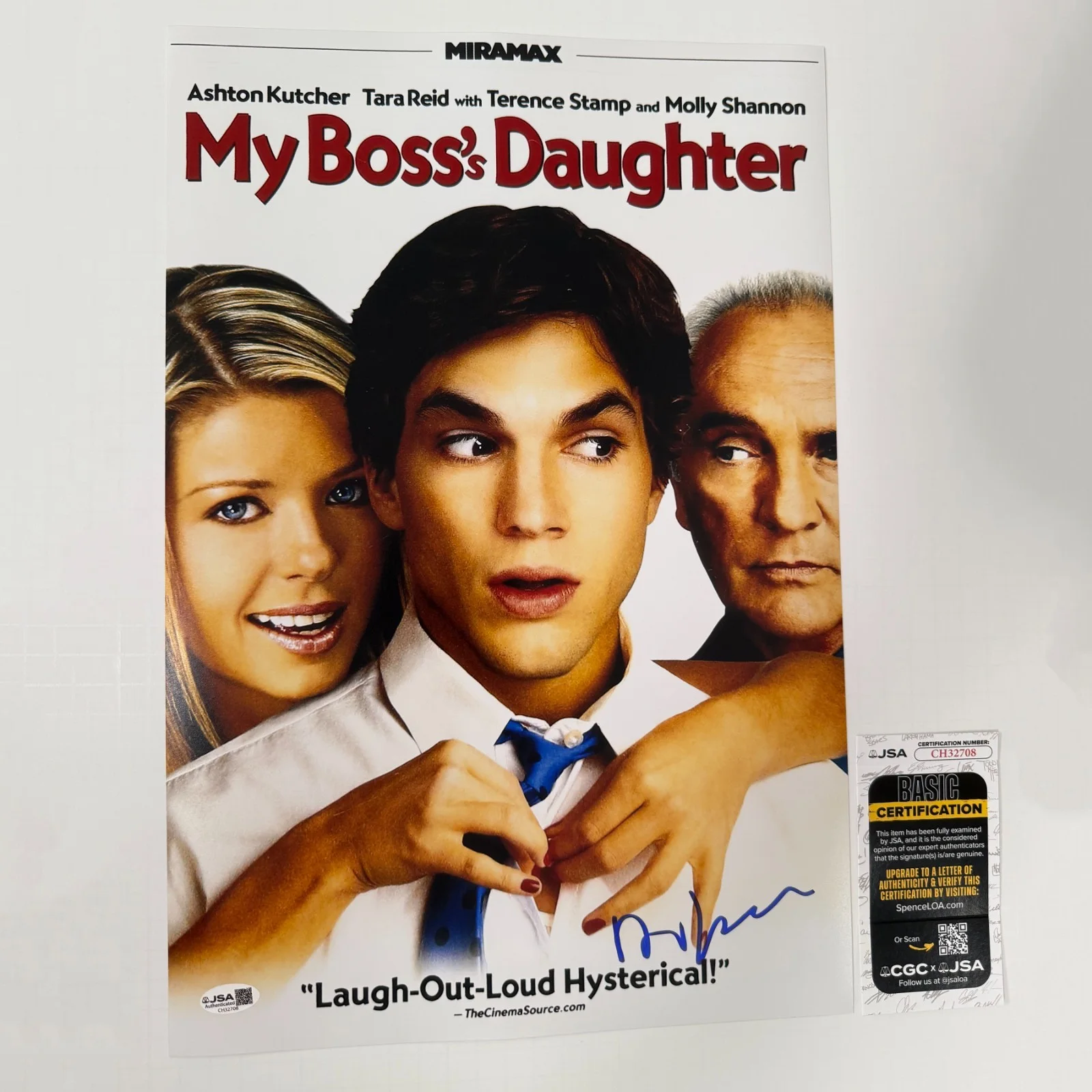 DAVID ZUCKER — DAVID ZUCKER Authentic Hand-signed "MY BOSS's DAUGHTER" 12x18 Photo (JSA COA)