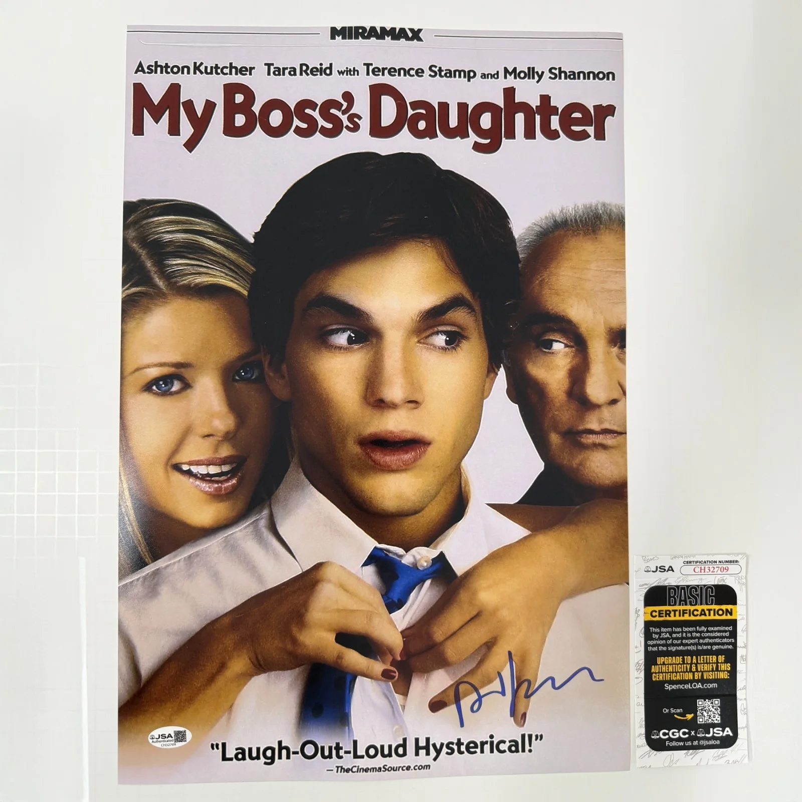 DAVID ZUCKER — DAVID ZUCKER Authentic Hand-signed "MY BOSS's DAUGHTER" 12x18 Photo (JSA COA)