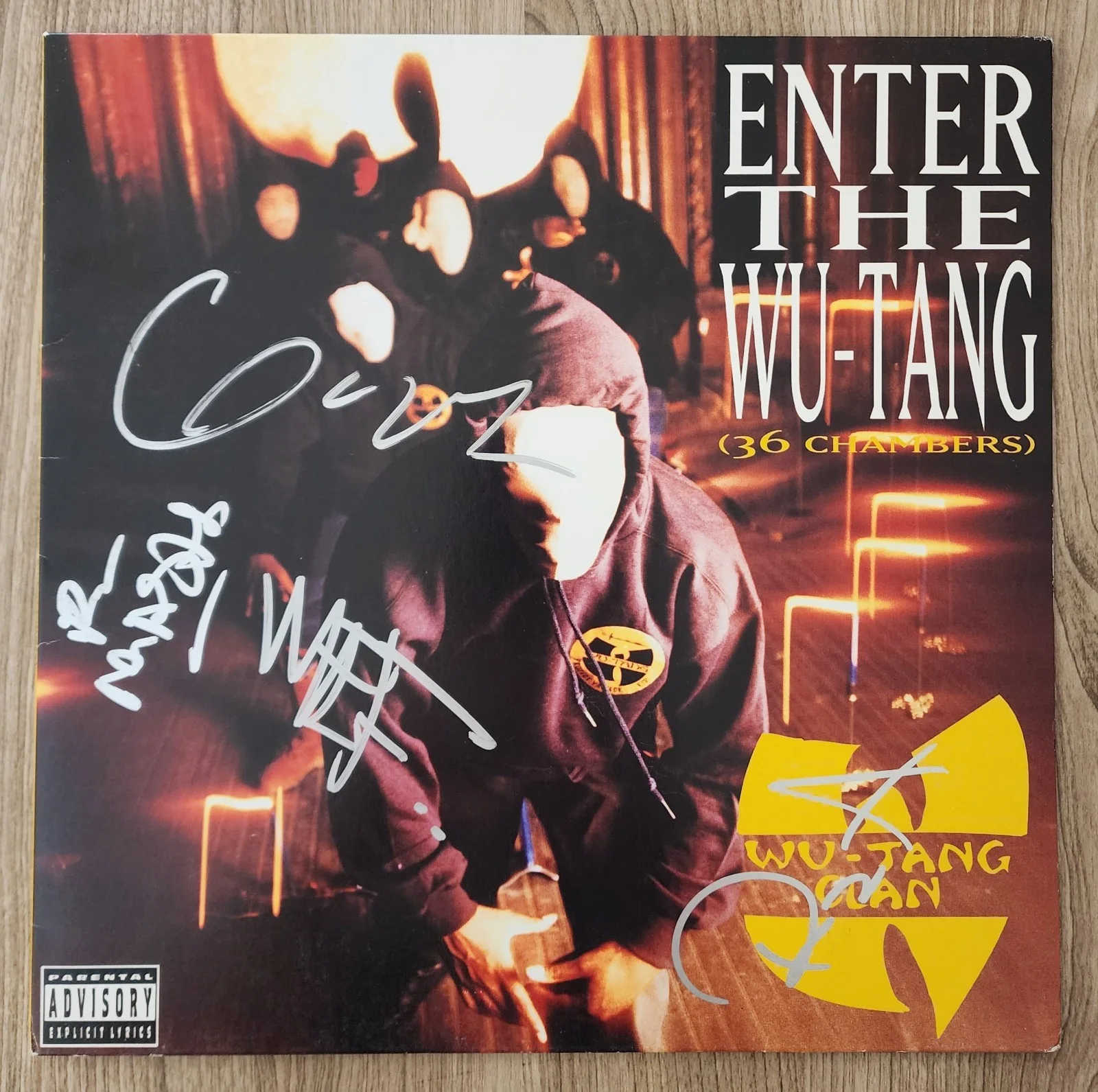 Wu-Tang Clan (4 Autos) Signed Enter The 36 Chambers Vinyl Record RZA GZA RAD, image 4