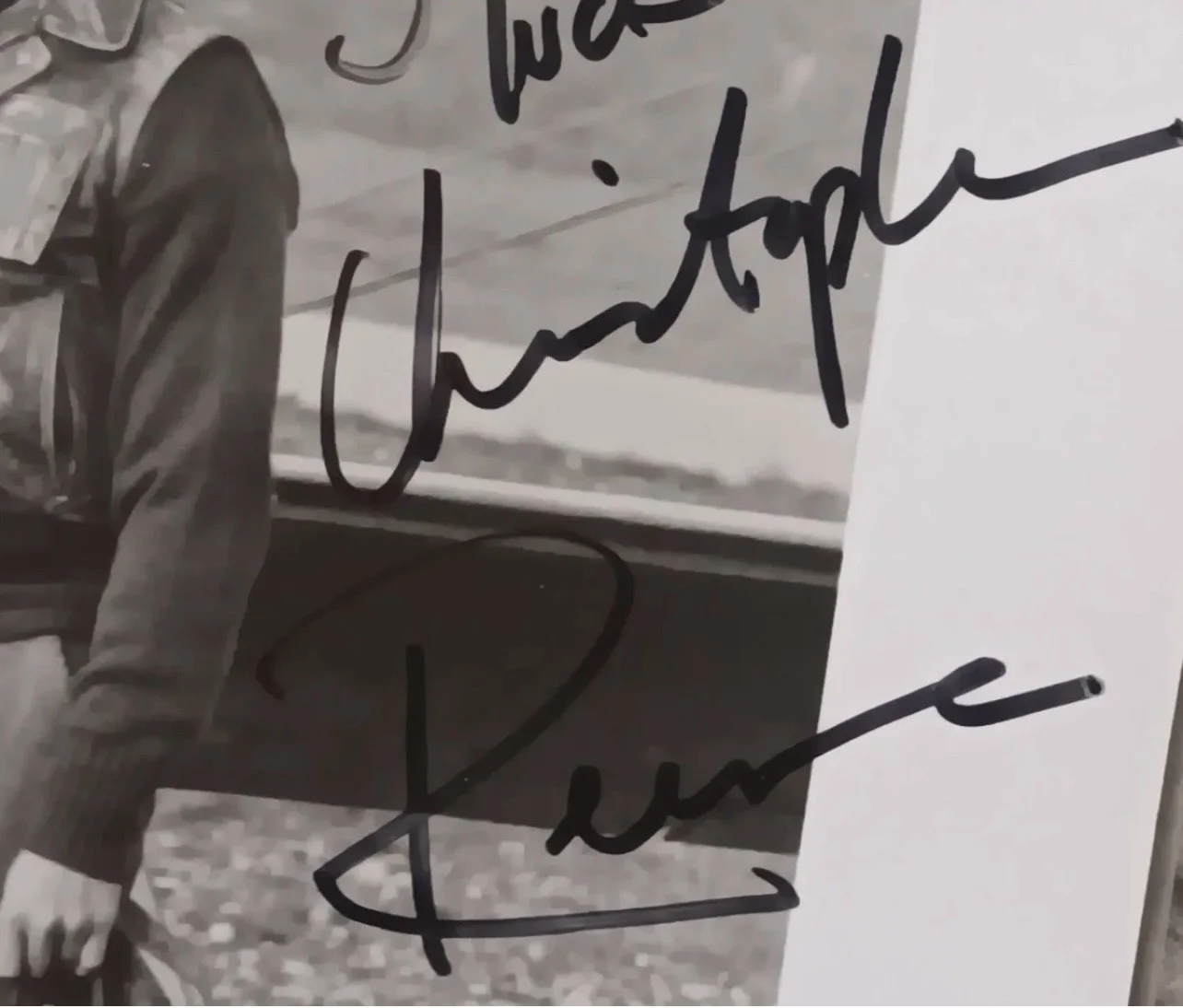 Christopher Reeve signed photo With COA Autograph The Aviator Superman, image 2