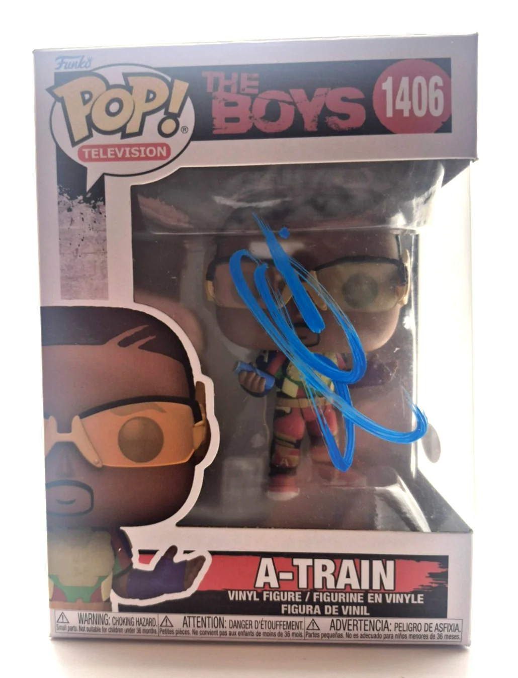 Jessie T. Usher — JESSIE T. USHER SIGNED AUTOGRAPHED THE BOYS A-TRAIN FUNKO POP 1406 RARE JSA COA