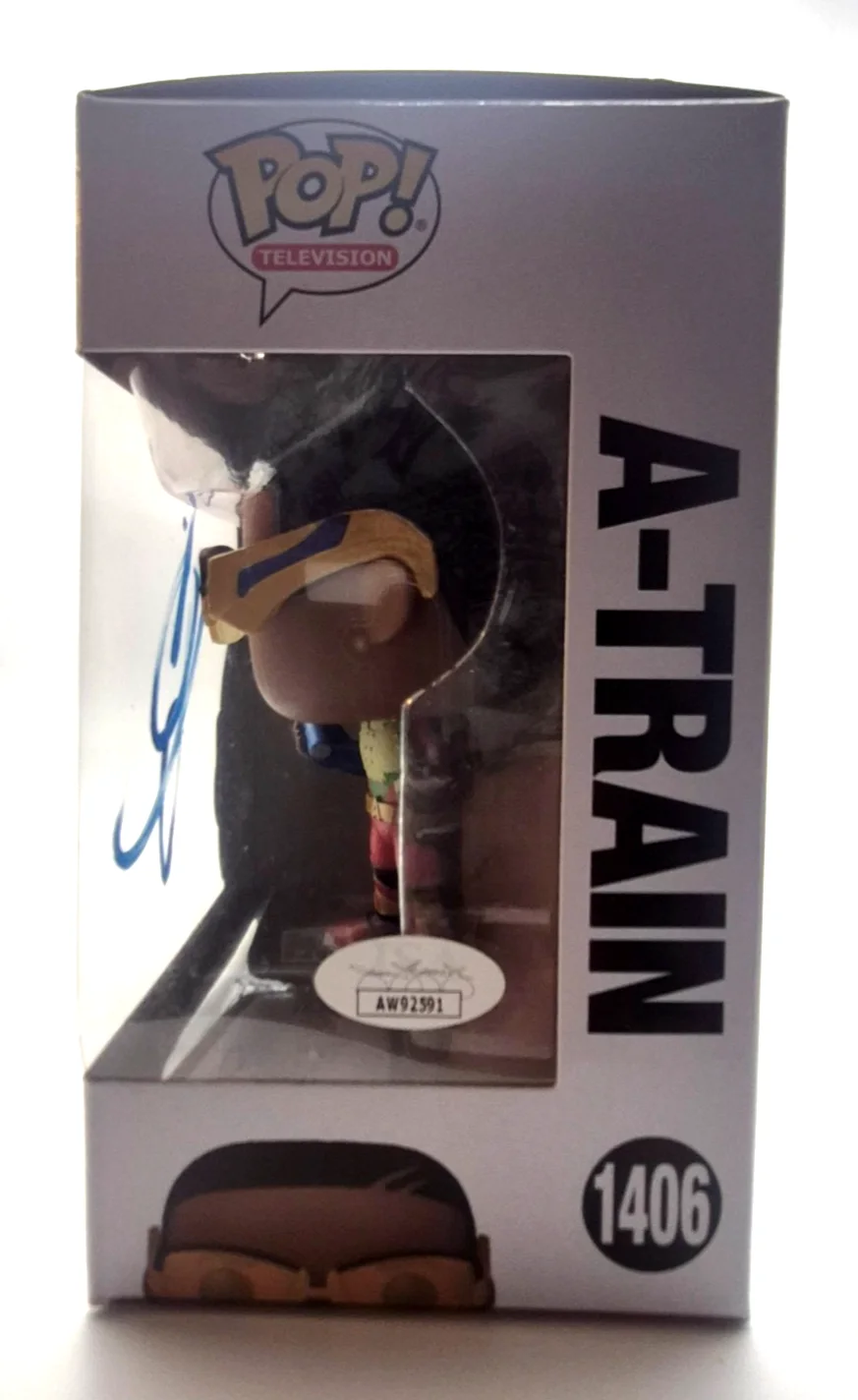 Jessie T. Usher — JESSIE T. USHER SIGNED AUTOGRAPHED THE BOYS A-TRAIN FUNKO POP 1406 RARE JSA COA, изображение 3