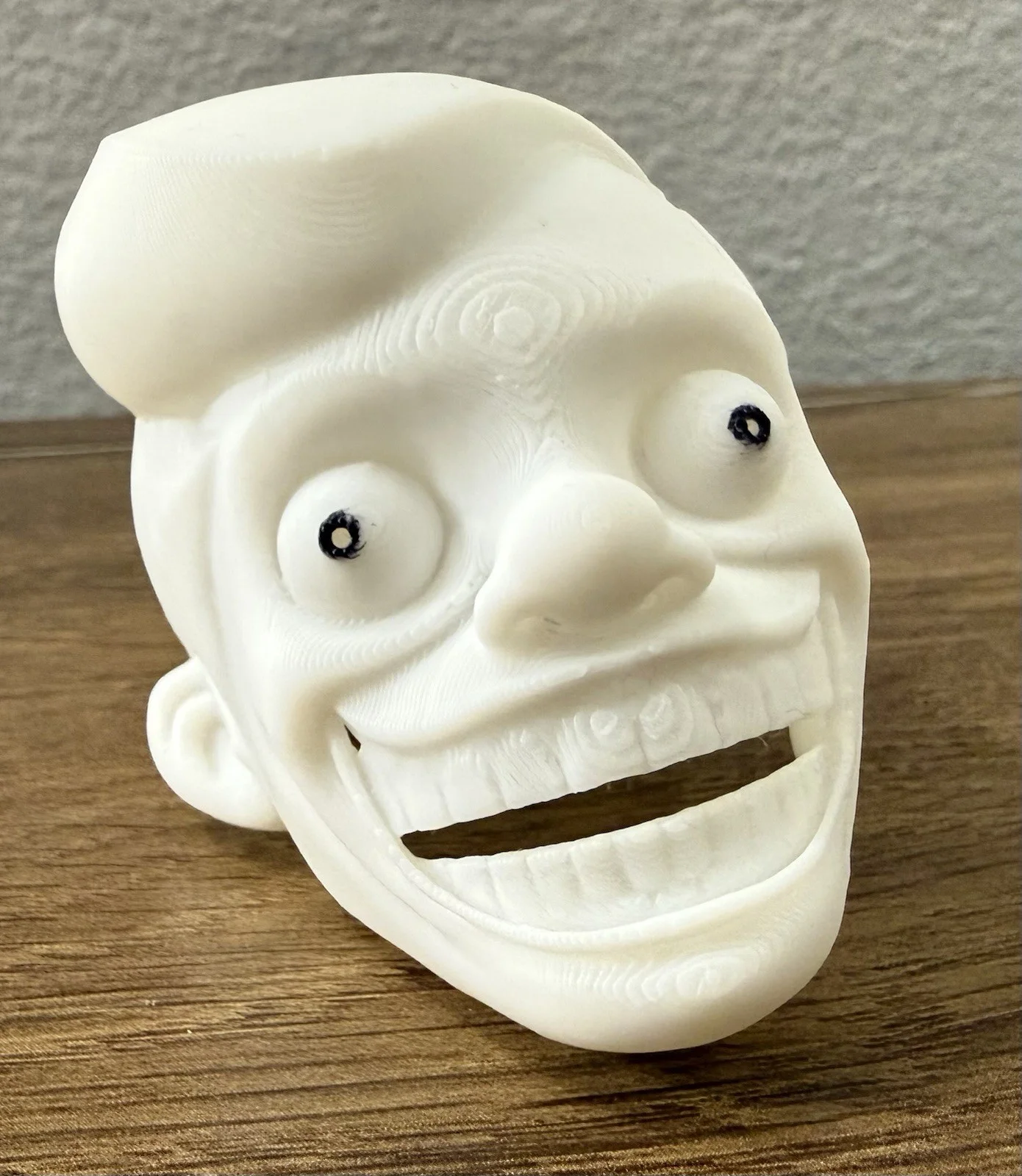 X Files - Mr Chuckle Teeth - 3d Printed Head - PLA, image 2
