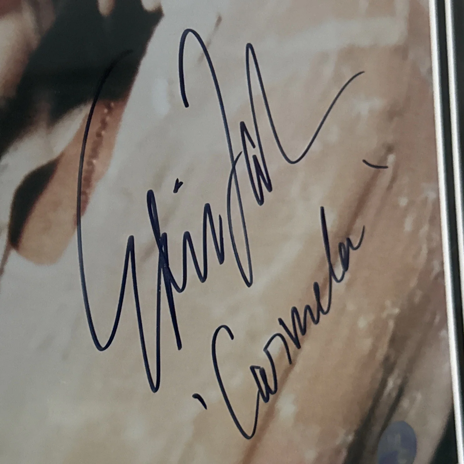 James Gandolfini — SOPRANOS JAMES GANDOLFINI EDIE FALCO Autograph Signed 16x20 framed 28x33 PSA COA, image 4