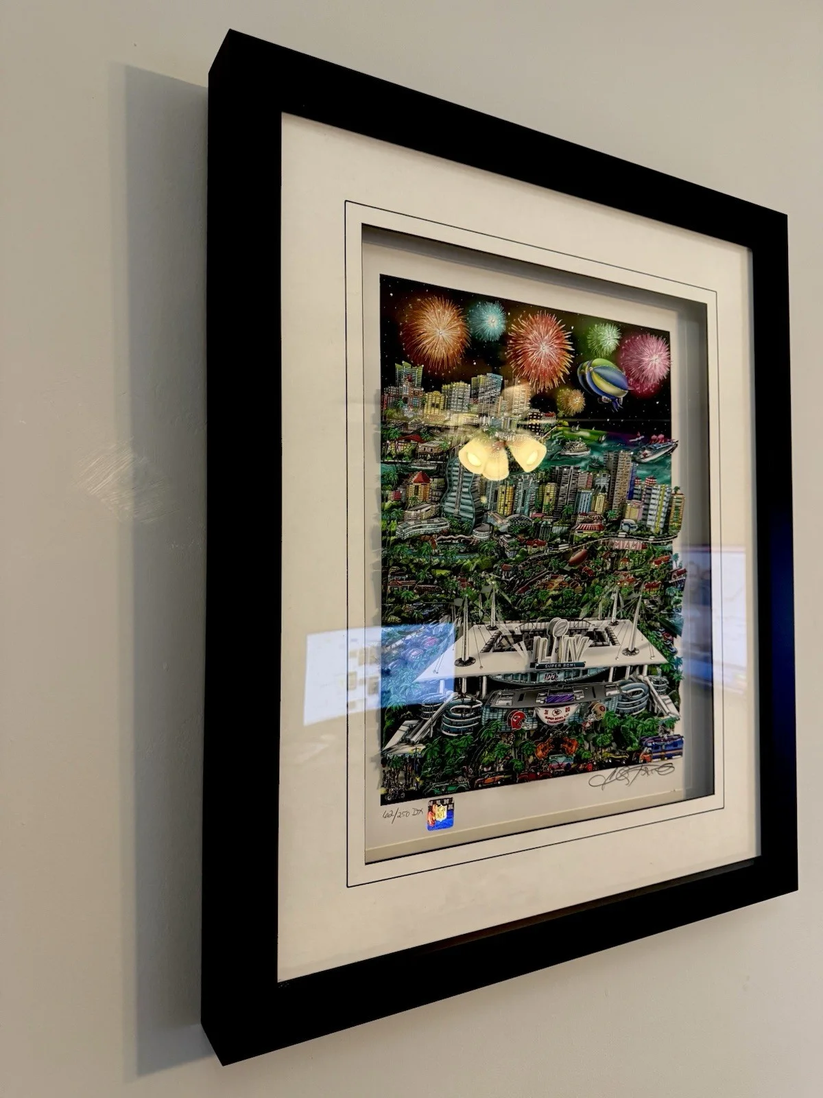Charles Fazzino — NFL Super Bowl Miami 2020 CHIEFS VS 49ers - Charles Fazzino 3D Signed/Limited E, image 3