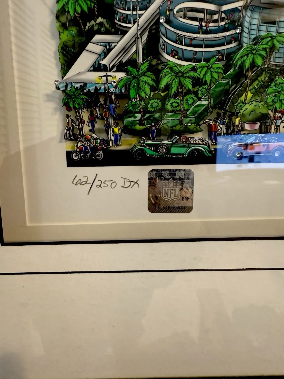 Charles Fazzino — NFL Super Bowl Miami 2020 CHIEFS VS 49ers - Charles Fazzino 3D Signed/Limited E, image 4