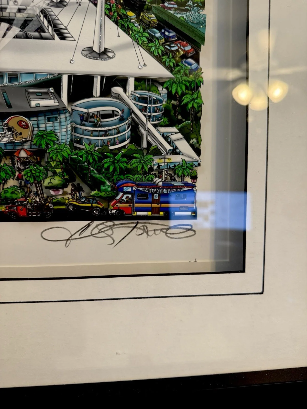 Charles Fazzino — NFL Super Bowl Miami 2020 CHIEFS VS 49ers - Charles Fazzino 3D Signed/Limited E, image 5