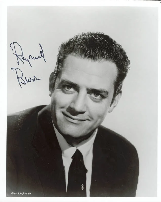 Raymond Burr — RAYMOND BURR - AUTOGRAPHED SIGNED PHOTOGRAPH