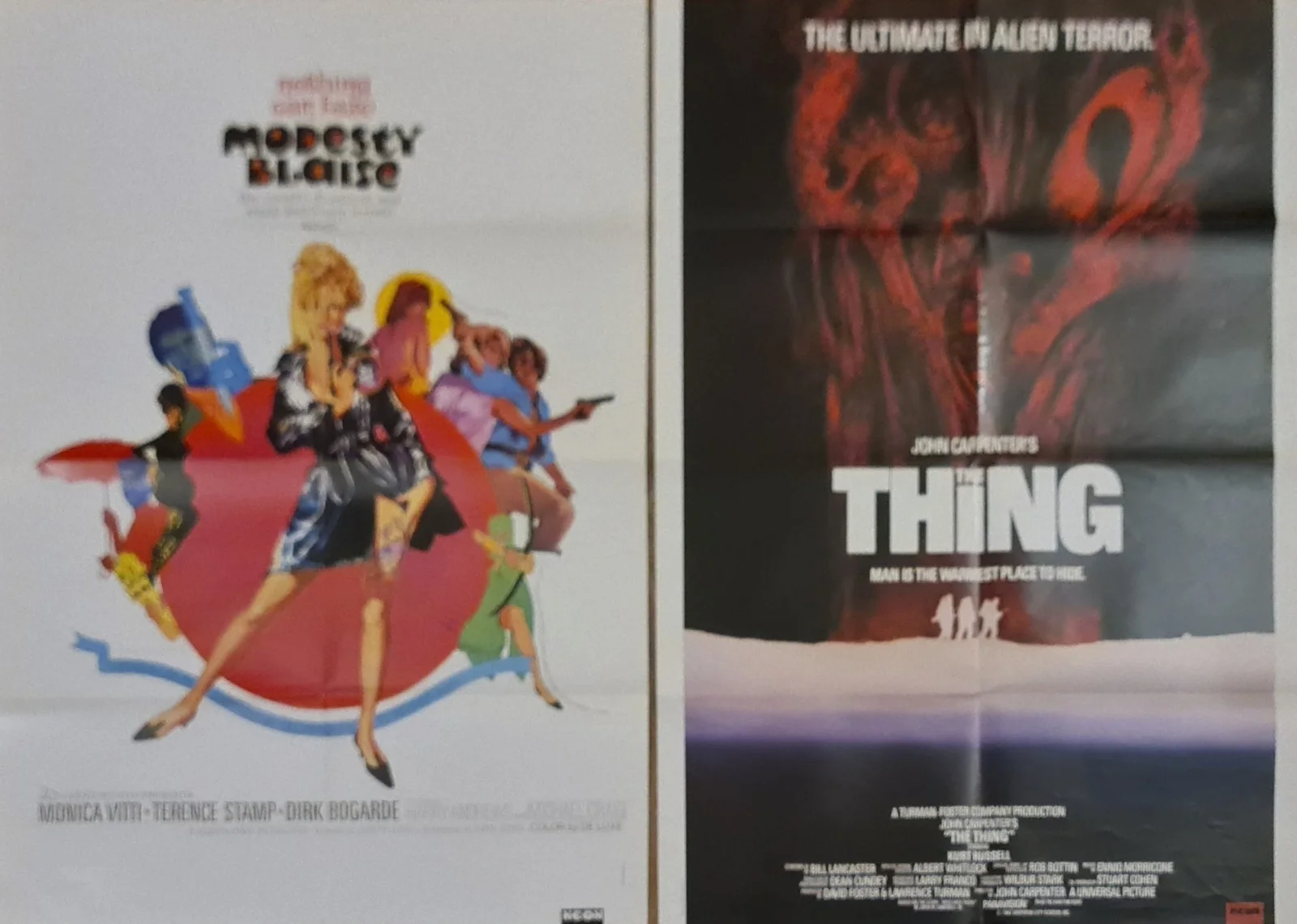 2 Double Sided Poster Dirty Harry / Thing Magnum Force / Modesty Blaise Eastwood, изображение 2