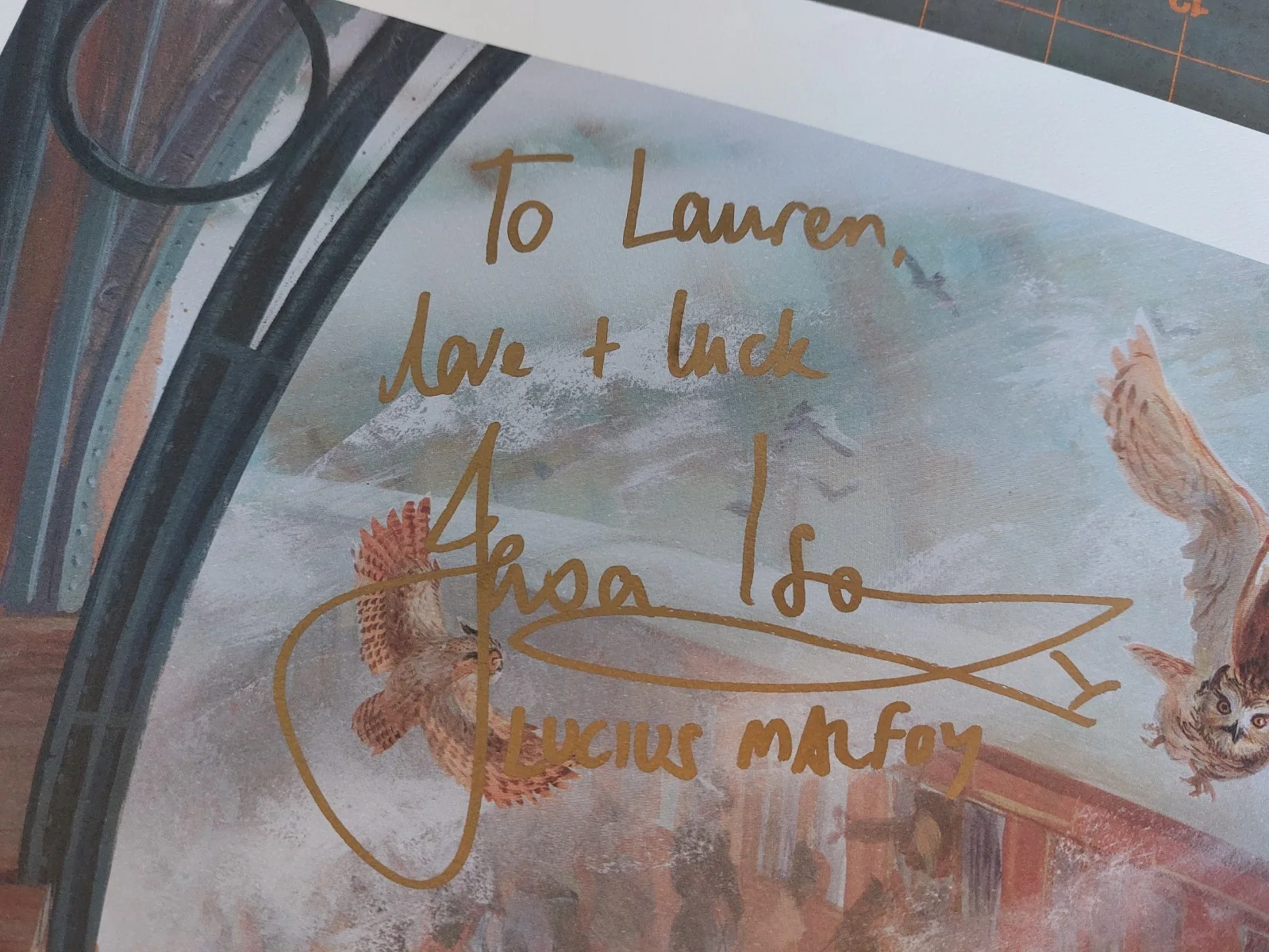 Tom Felton, Jason Isaac, Oliver Phelps, James Phelps, Matthew Lew — Harry Potter Poster Cast Signed x 5 Jason Isaac Oliver + James Phelps Tom Felton, изображение 2