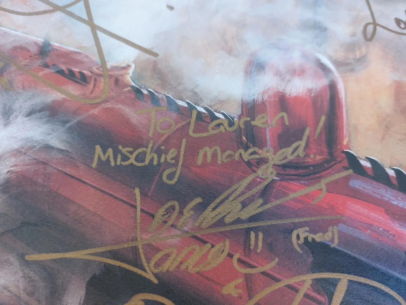 Tom Felton, Jason Isaac, Oliver Phelps, James Phelps, Matthew Lew — Harry Potter Poster Cast Signed x 5 Jason Isaac Oliver + James Phelps Tom Felton, изображение 4