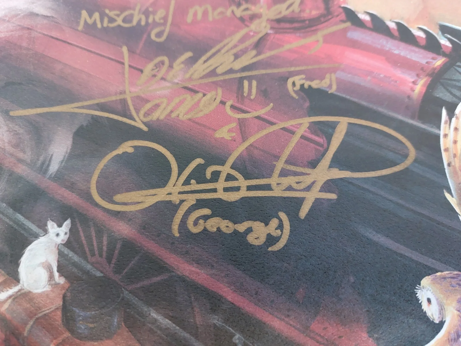 Tom Felton, Jason Isaac, Oliver Phelps, James Phelps, Matthew Lew — Harry Potter Poster Cast Signed x 5 Jason Isaac Oliver + James Phelps Tom Felton, изображение 5