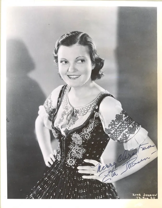 Zita Johann — ZITA JOHANN - AUTOGRAPHED SIGNED PHOTOGRAPH