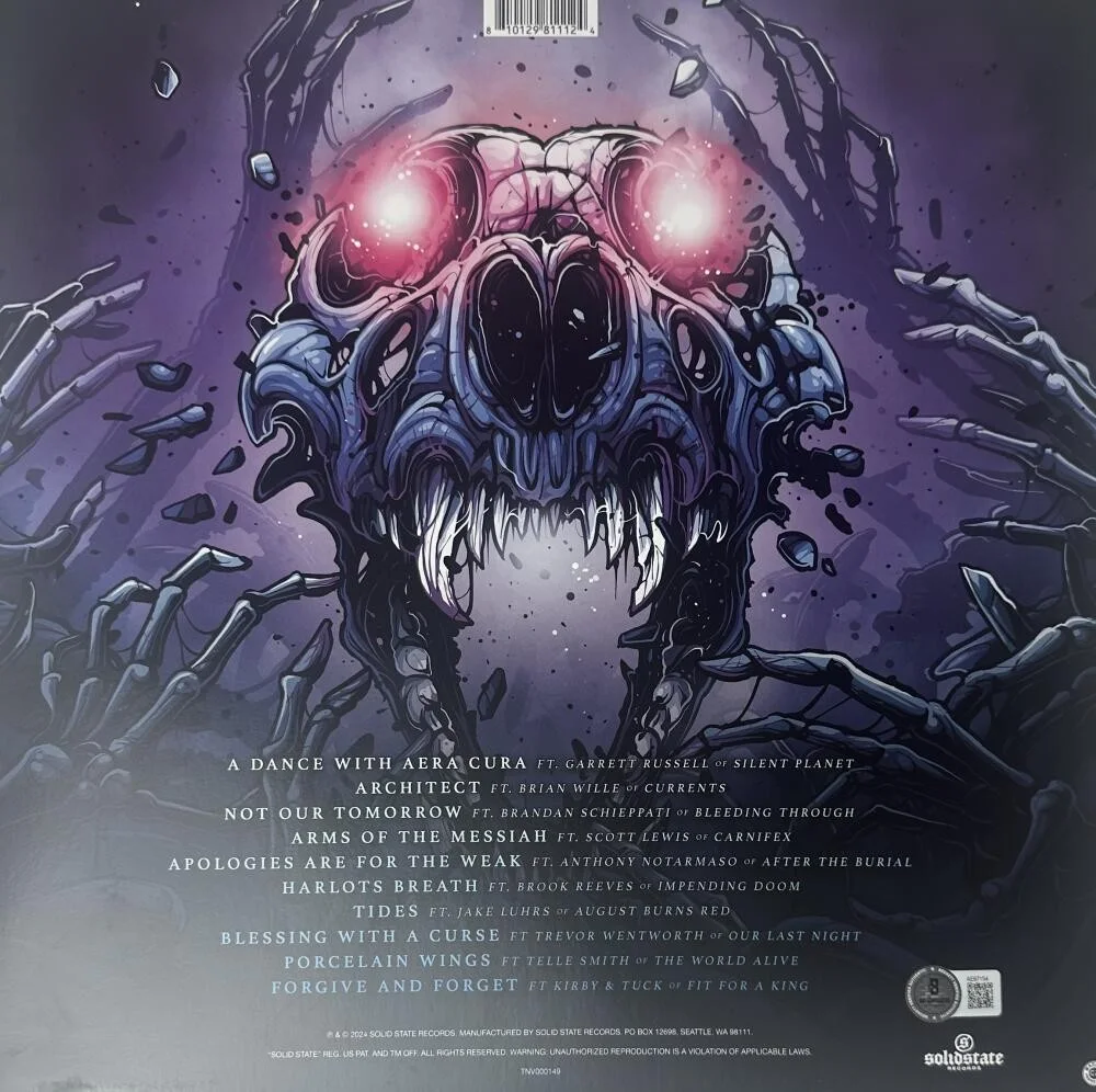 MISS MAY I — MISS MAY I SIGNED APOLOGIES ARE FOR THE WEAK VINYL ALBUM AUTOGRAPH LEVI BENTON, image 2