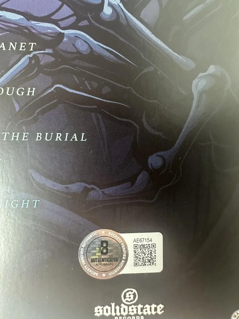 MISS MAY I — MISS MAY I SIGNED APOLOGIES ARE FOR THE WEAK VINYL ALBUM AUTOGRAPH LEVI BENTON, image 3