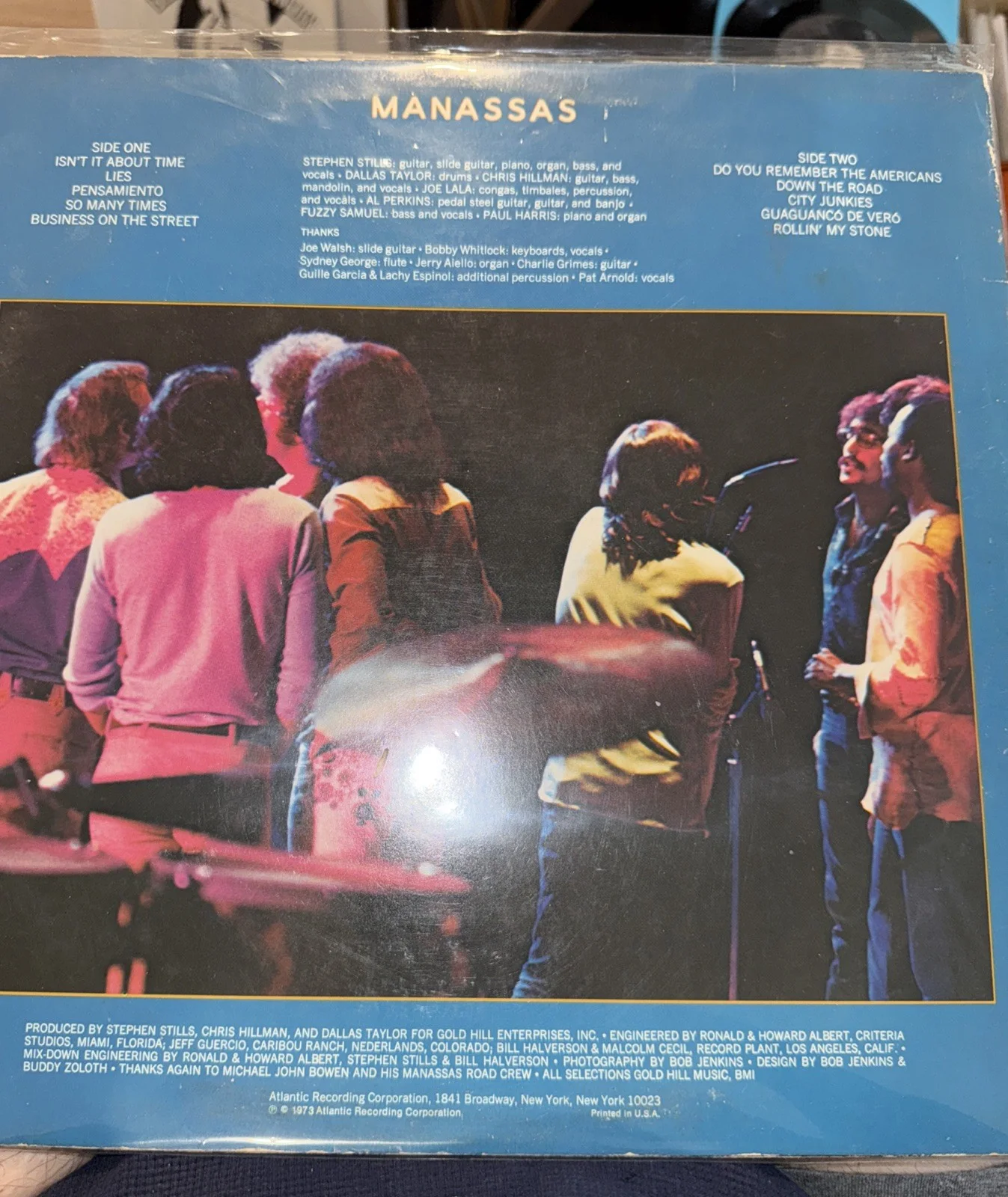 Nm -mt STEPHEN STILLS MANASSAS Down The Road LP Record 73 1st Atlantic, image 2