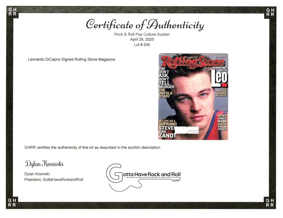 Leonardo DiCaprio — 2000 -LEONARDO DiCAPRIO- Signed/Autograph/Auto Vintage ROLLING STONE Magazine, image 2