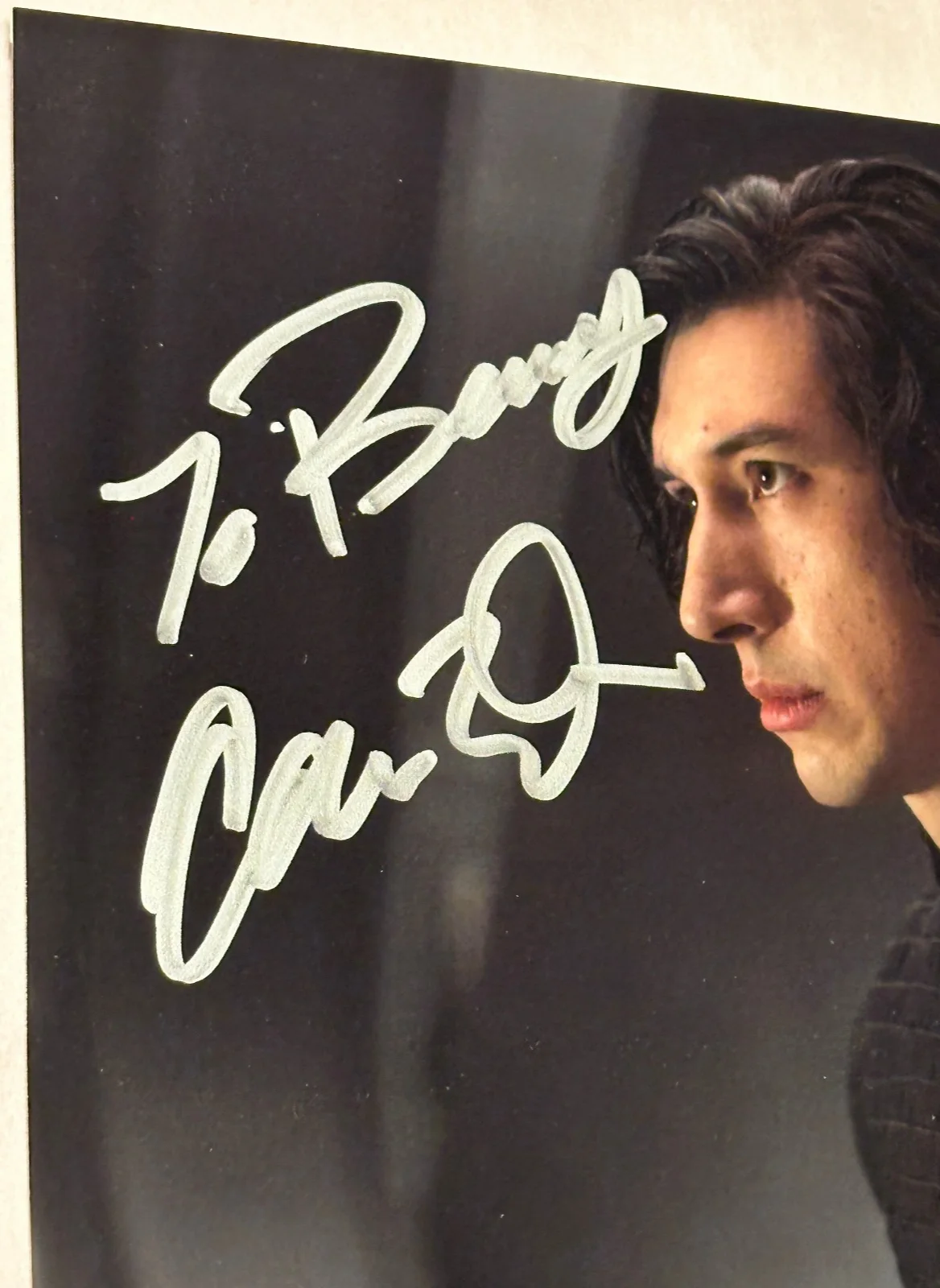 Adam Driver — Adam Driver Signed Autographed 8x10 Star Wars Kylo Ren Photo BAS Witnessed COA, изображение 2