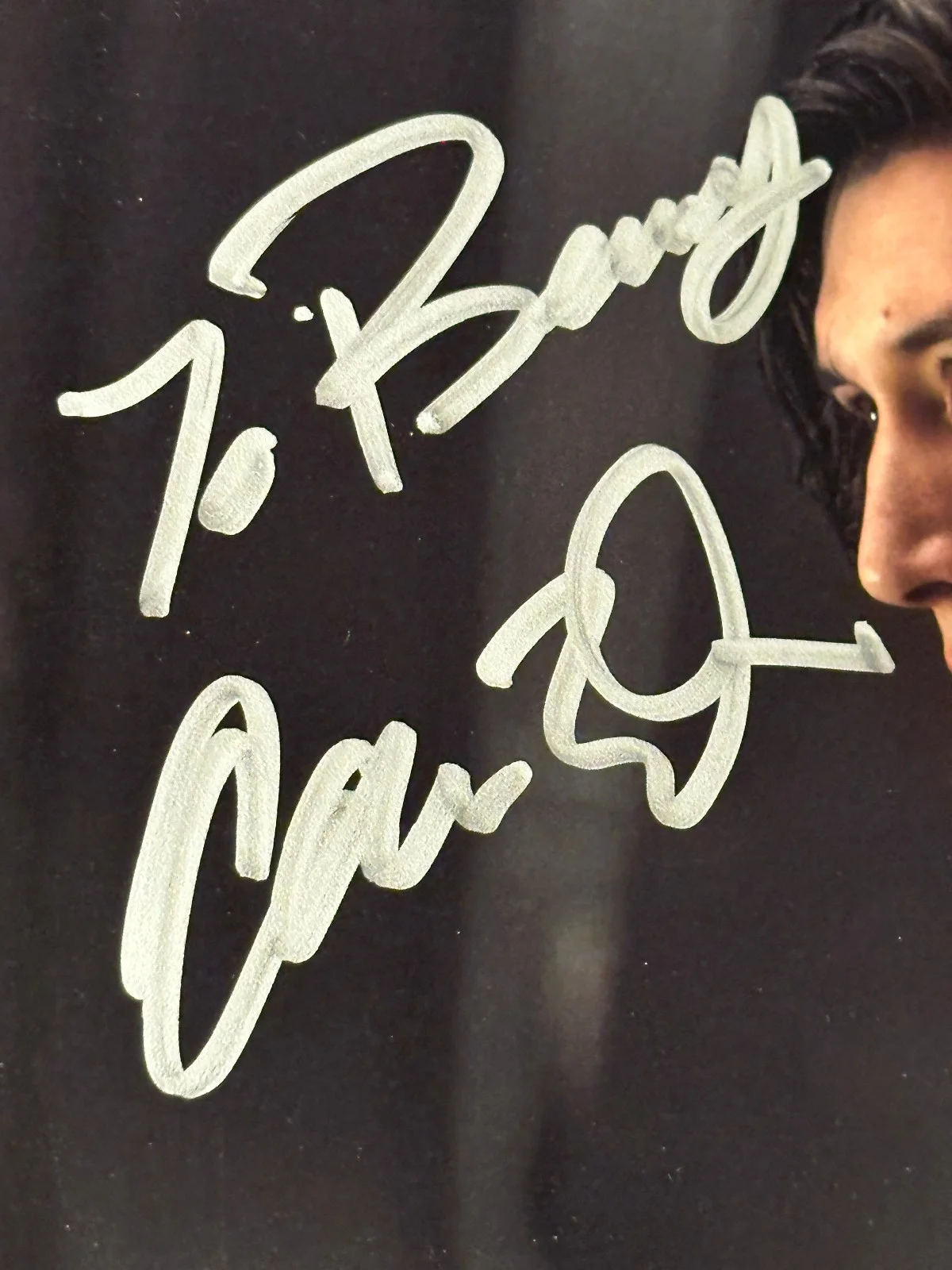 Adam Driver — Adam Driver Signed Autographed 8x10 Star Wars Kylo Ren Photo BAS Witnessed COA, изображение 3