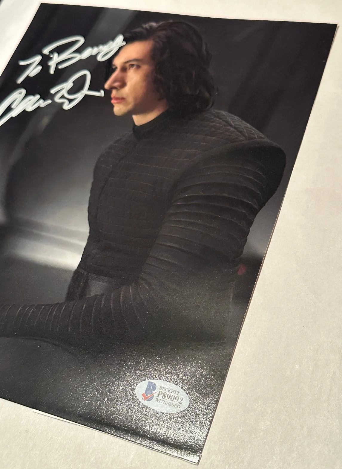Adam Driver — Adam Driver Signed Autographed 8x10 Star Wars Kylo Ren Photo BAS Witnessed COA, изображение 5