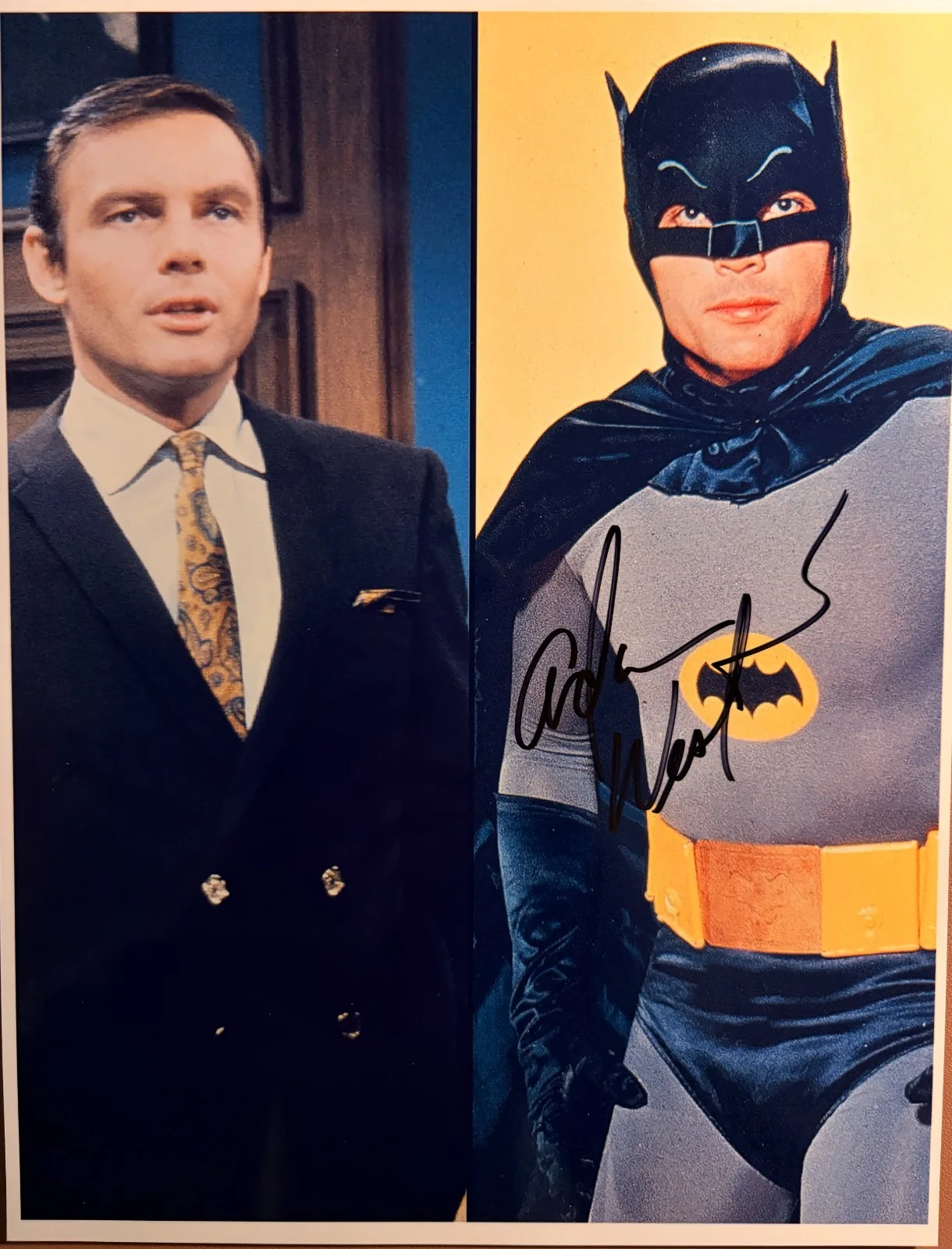 Adam West — Adam West Signed•RARE CLASSIC VINTAGE•Batman 1966-1968 TV w/COA, изображение 2