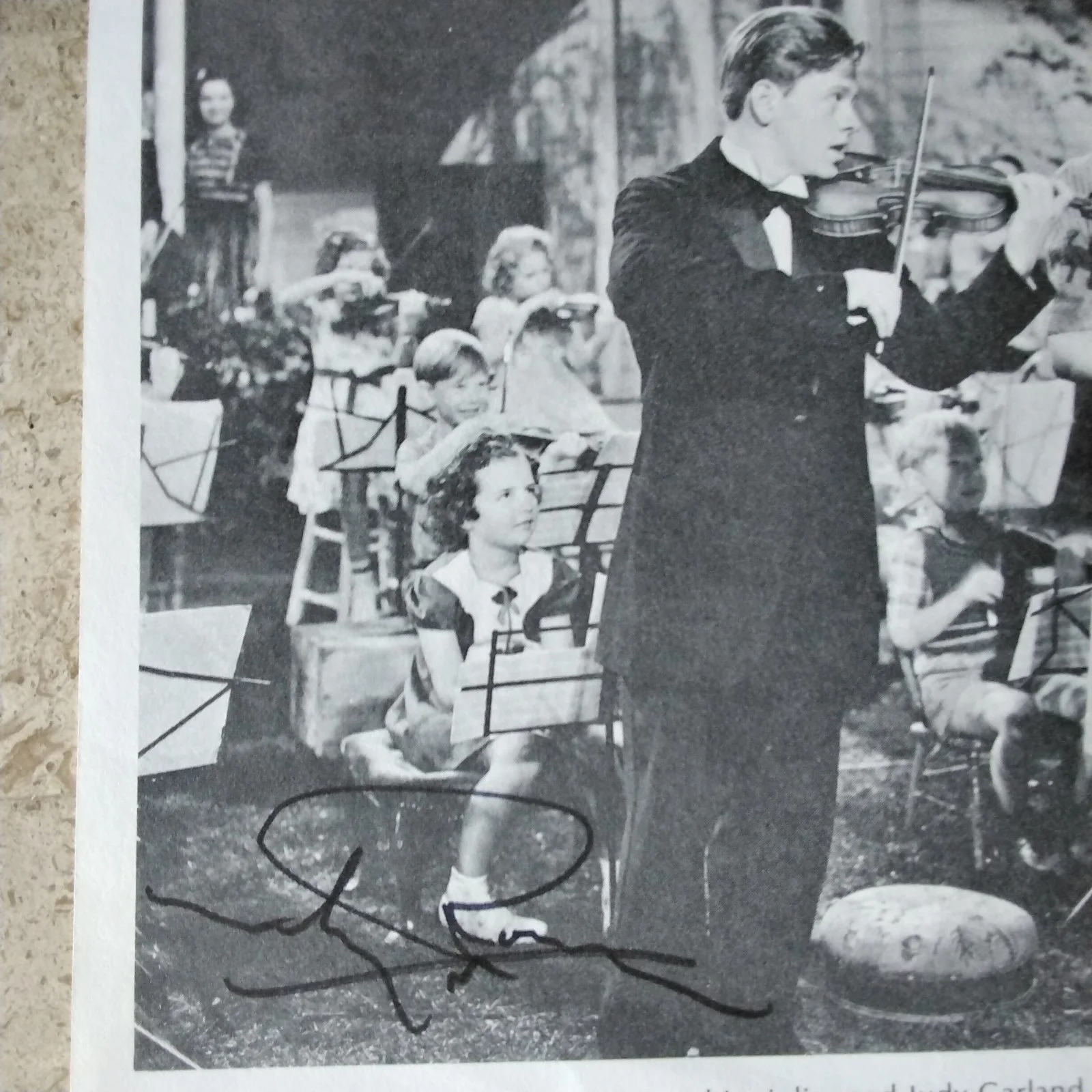 Mickey Rooney SIGNED Photo MGM Movie Actor Andy Hardy Judy Garland Babes in Arms, изображение 3