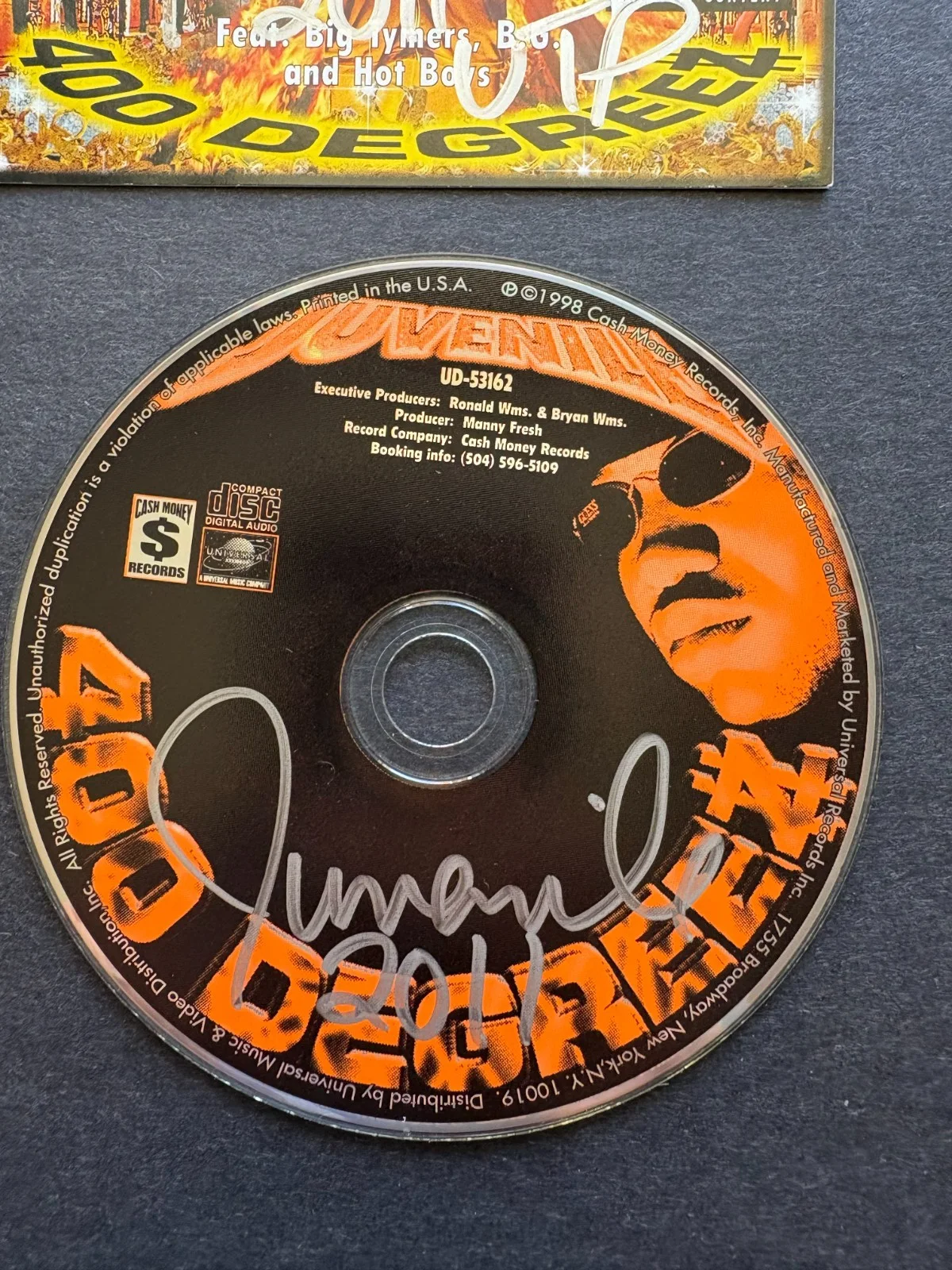 Signed Juvenille "400 Degrees" CD - Autographed, image 2