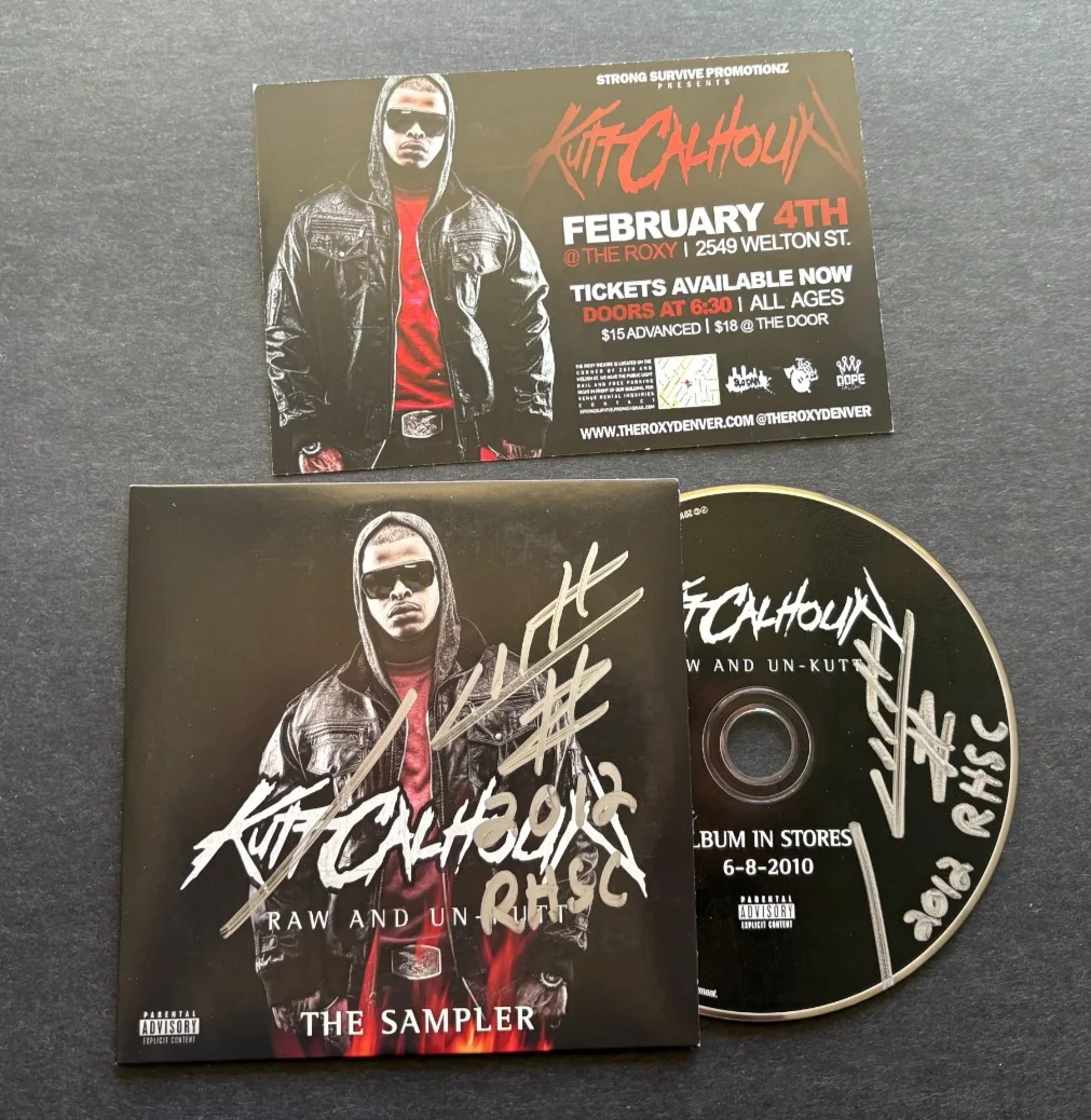 Signed Kutt Calhoun "Raw & Un Kut" Promo Sampler CD - Autographed, image 2