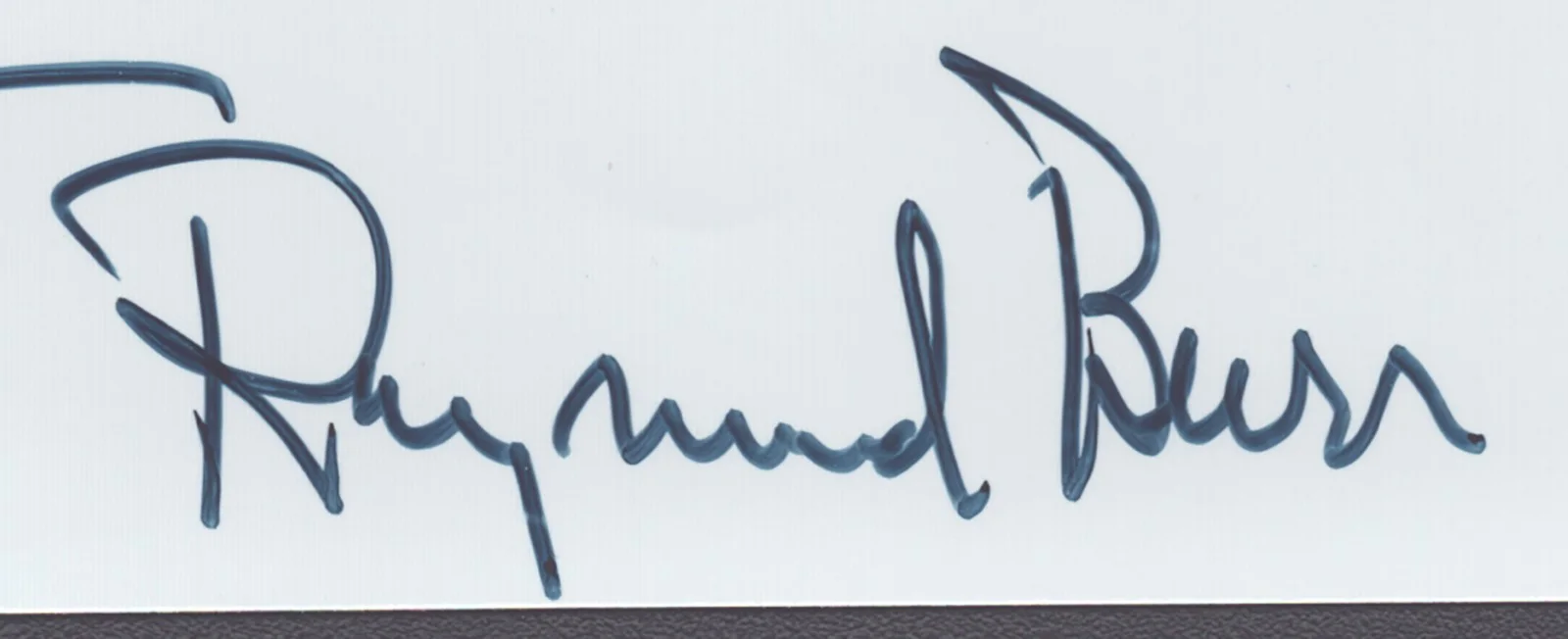 Raymond Burr — RAYMOND BURR - AUTOGRAPHED INSCRIBED PHOTOGRAPH, image 2