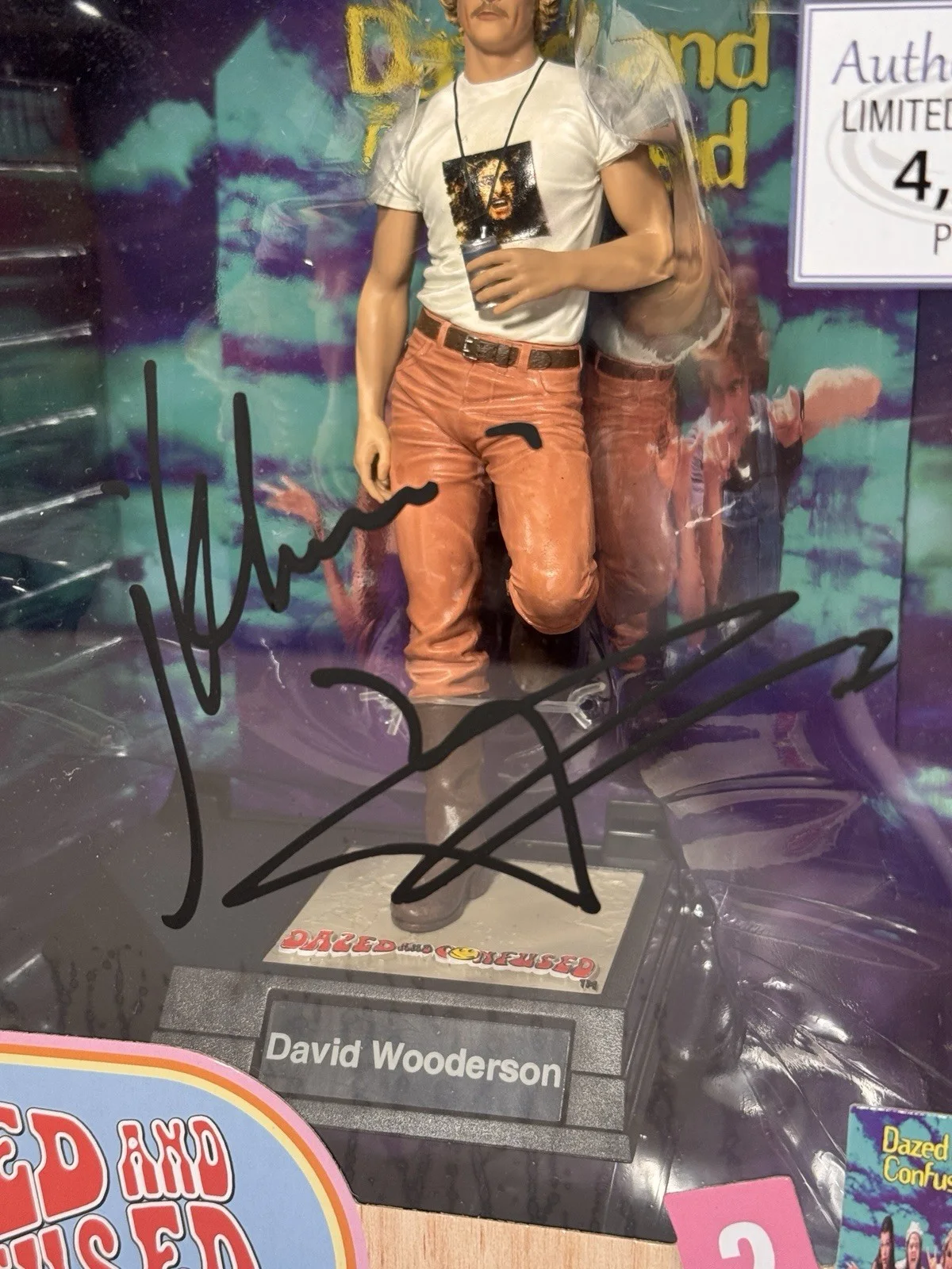 DAZED AND CONFUSED McFarlane figure Signed By Matthew McConaughey NIB, image 2